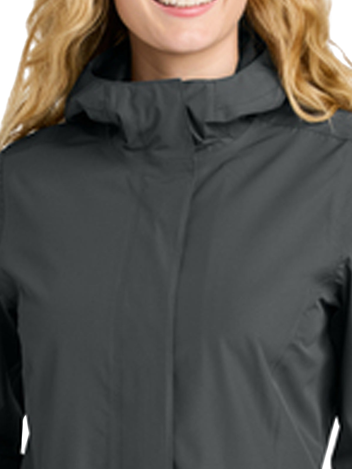 Women's 2-Pocket Rain Jacket - L714 - Grey Steel