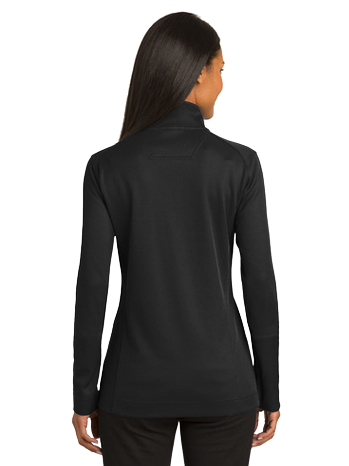 Women's Pocketless Full-Zip Jacket - L805 - Black/ Iron Grey