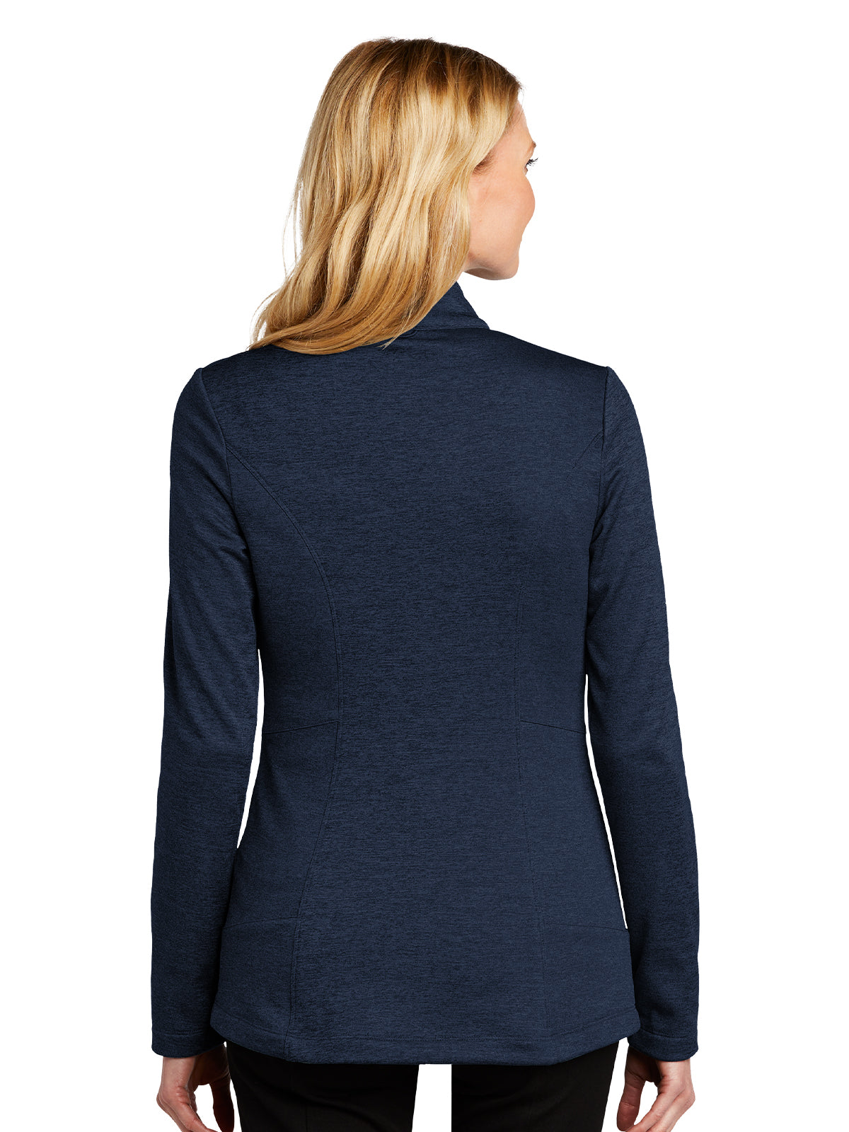 Women's 2-Pocket Fleece Jacket - L905 - River Blue Navy Heather