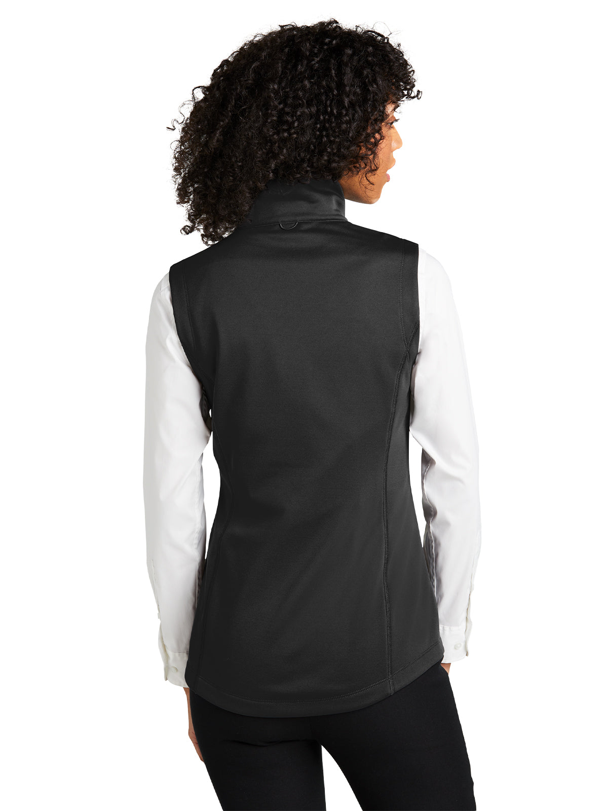 Women's Smooth Fleece Vest - L906 - Black