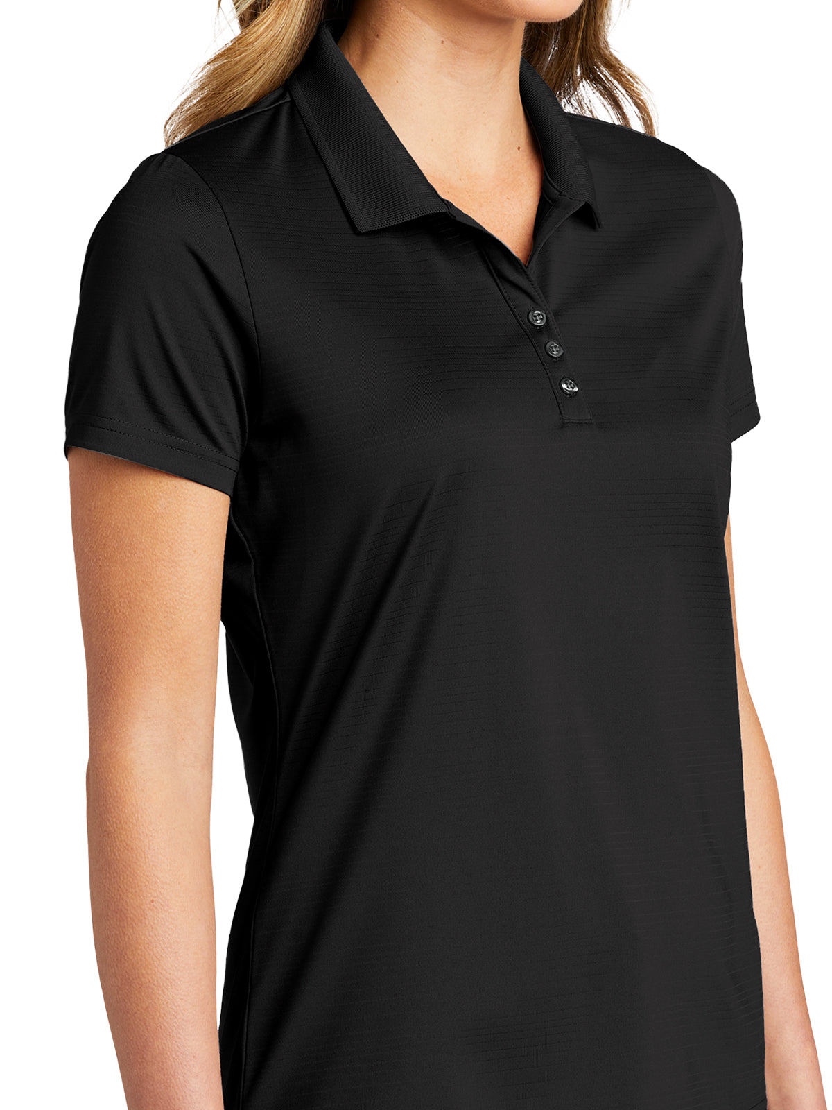 Women's Eclipse Stretch Polo - LK587 - Deep Black