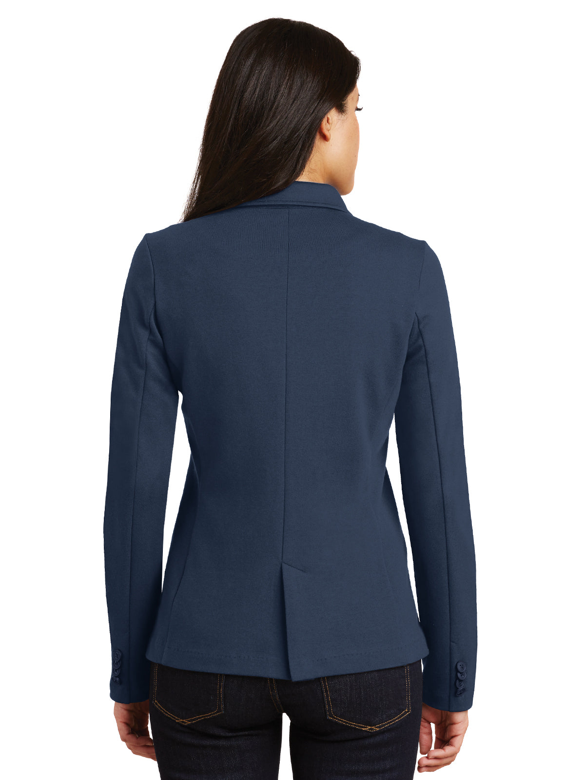 Women's Knit Blazer - LM2000 - Deep Navy