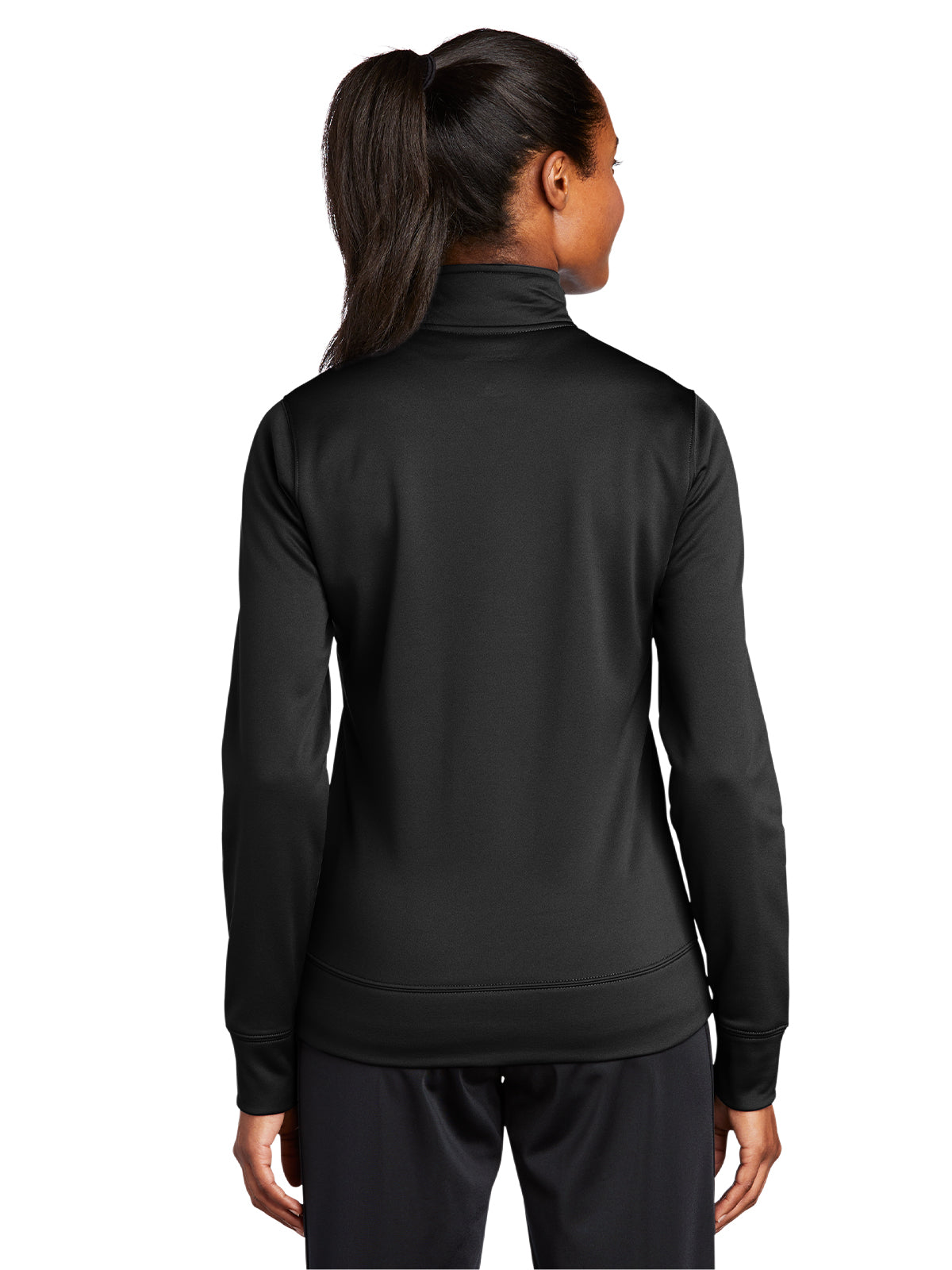 Women's Sport-Wick Fleece Full-Zip Jacket - LST241 - Black