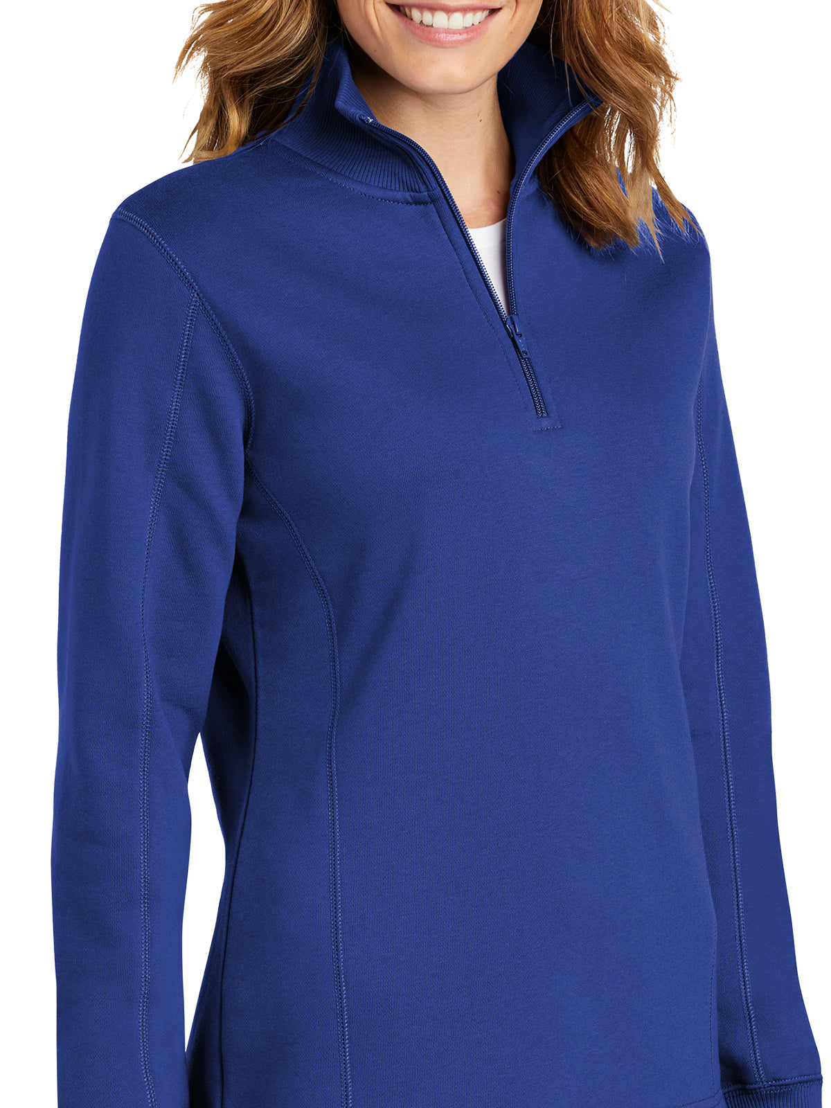 Women's 1/4-Zip Sweatshirt - LST253 - True Royal