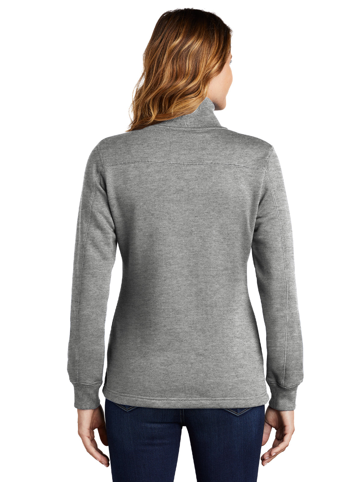 Women's 1/4-Zip Sweatshirt - LST253 - Vintage Heather