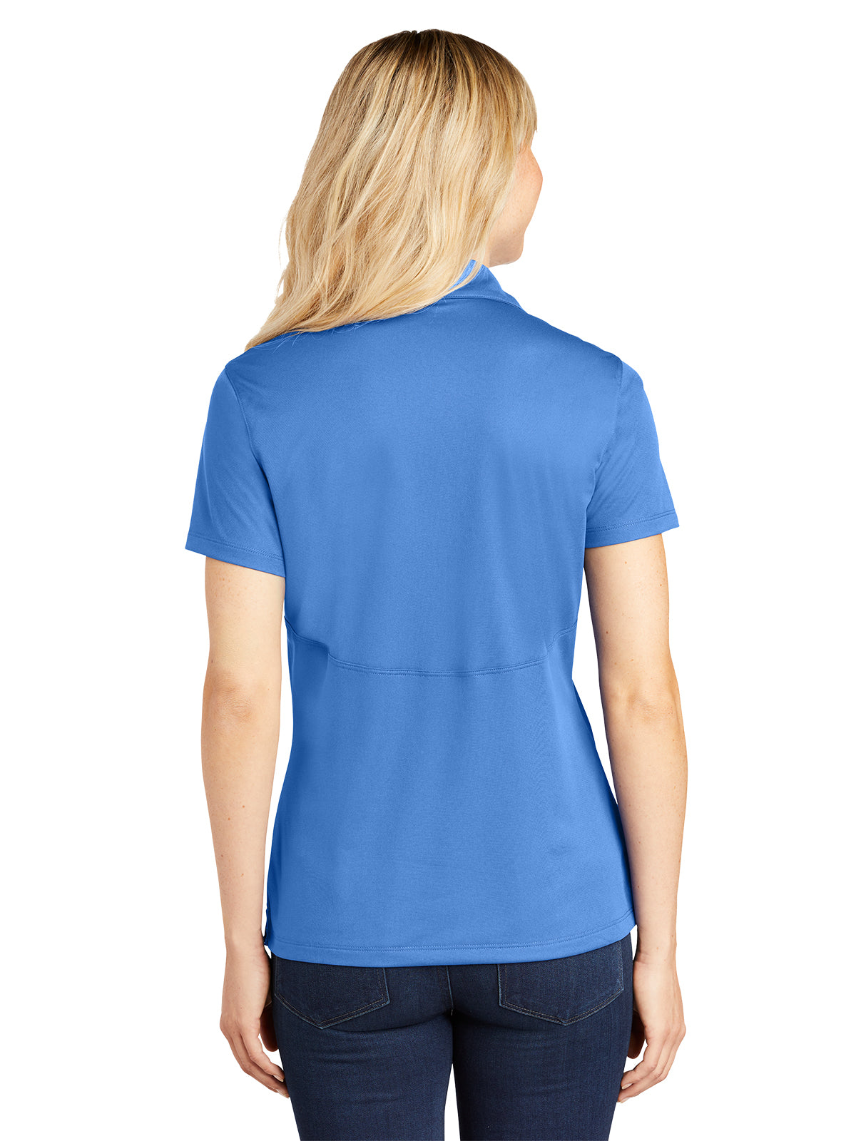 Women's Micropique Sport Polo - LST650 - Blue Lake