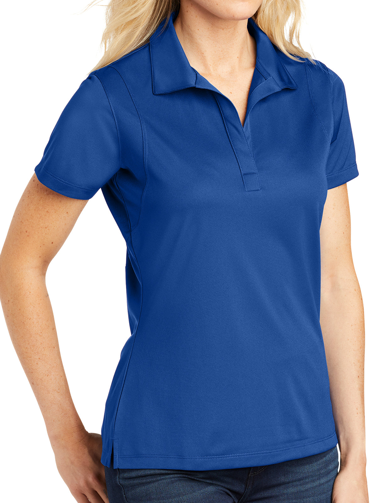 Women's Micropique Sport Polo - LST650 - True Royal