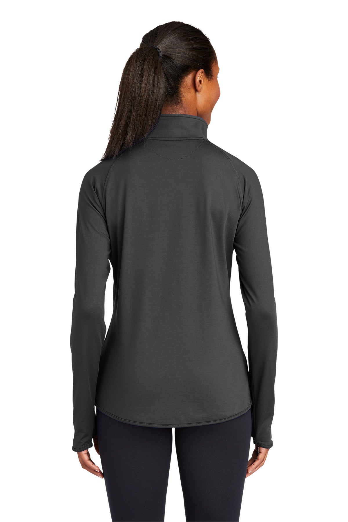 Women's Sport-Wick® Stretch 1/4-Zip Pullover - LST850 - Charcoal Grey