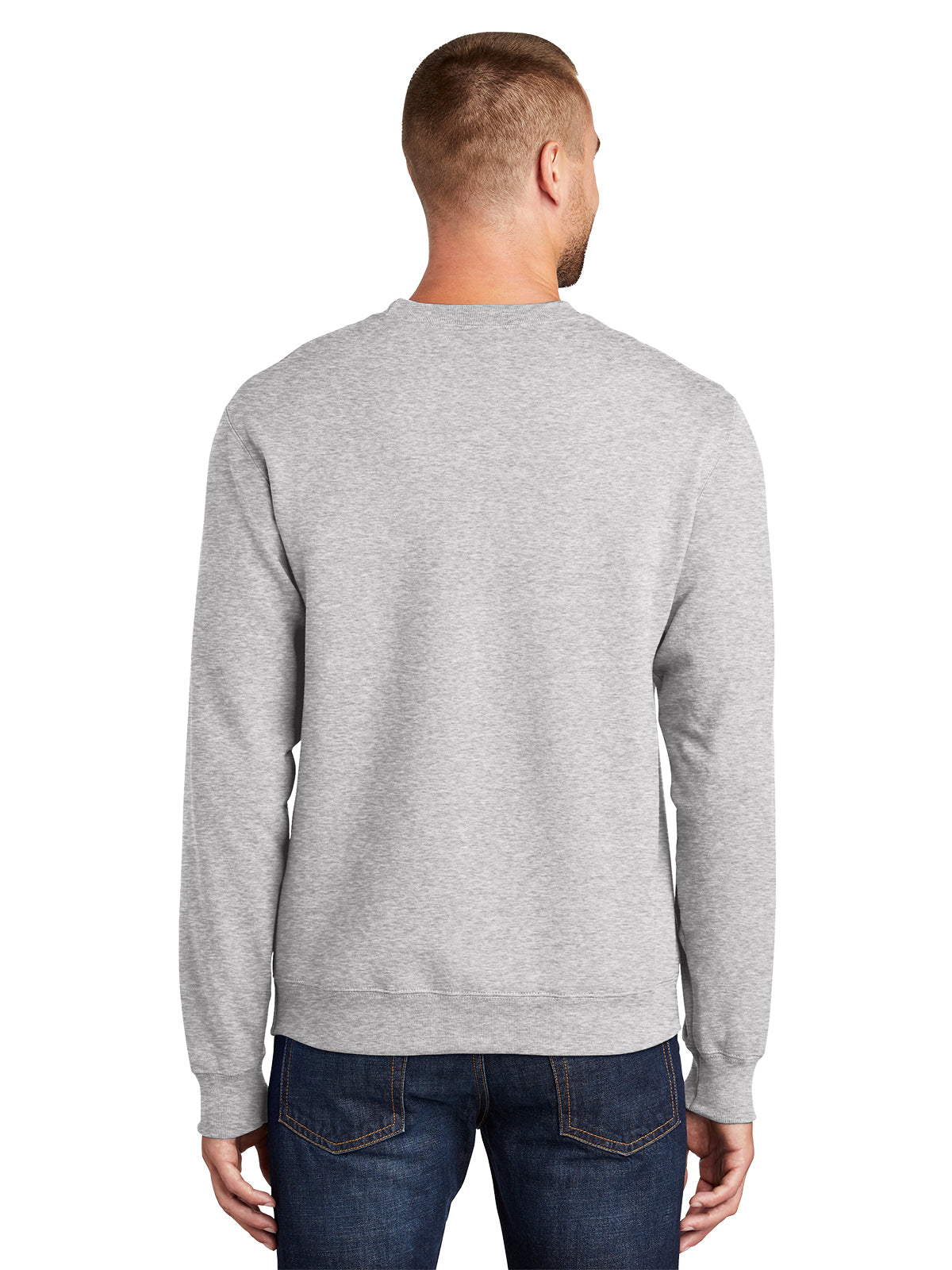 Men's Essential Fleece Crewneck Sweatshirt - PC90 - Ash