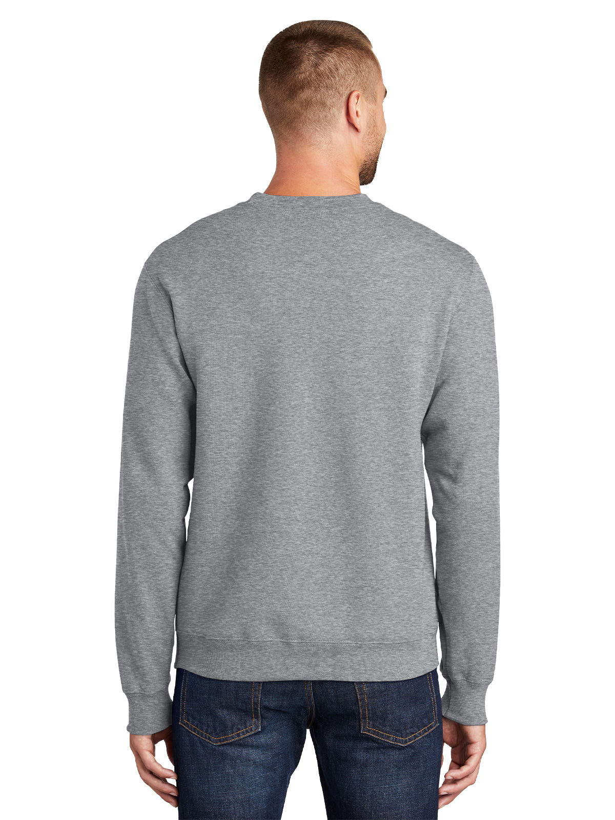 Men's Essential Fleece Crewneck Sweatshirt - PC90 - Athletic Heather