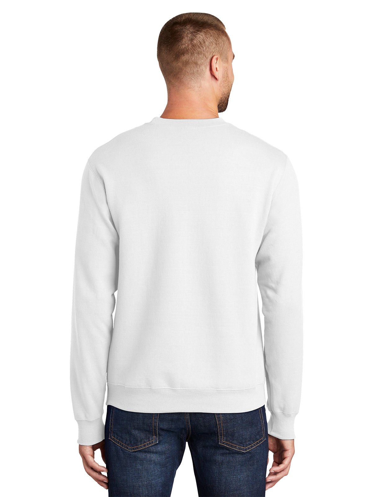 Men's Essential Fleece Crewneck Sweatshirt - PC90 - White