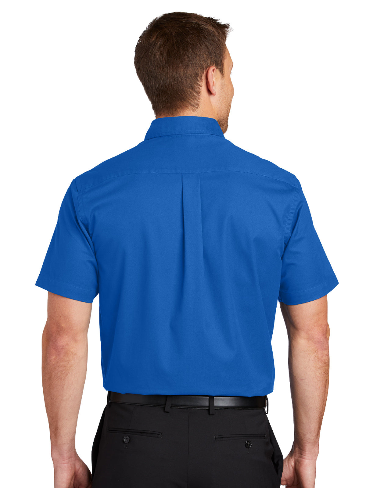 Men's Short Sleeve Easy Case Shirt - S508 - Strong Blue