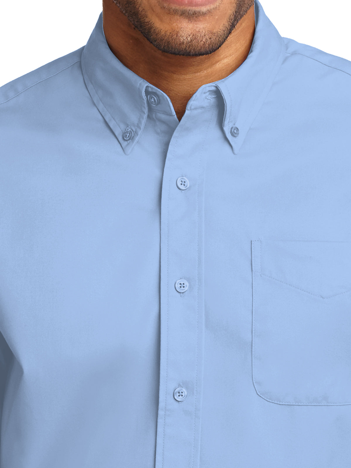 Men's Easy Care Shirt - S608 - Light Blue/Light Stone