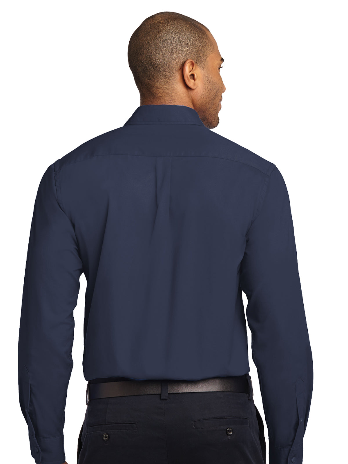 Men's Easy Care Shirt - S608 - Navy/Light Stone