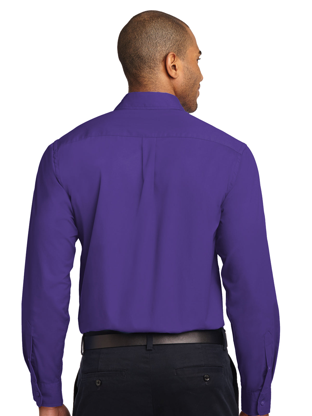 Men's Easy Care Shirt - S608 - Purple/Light Stone