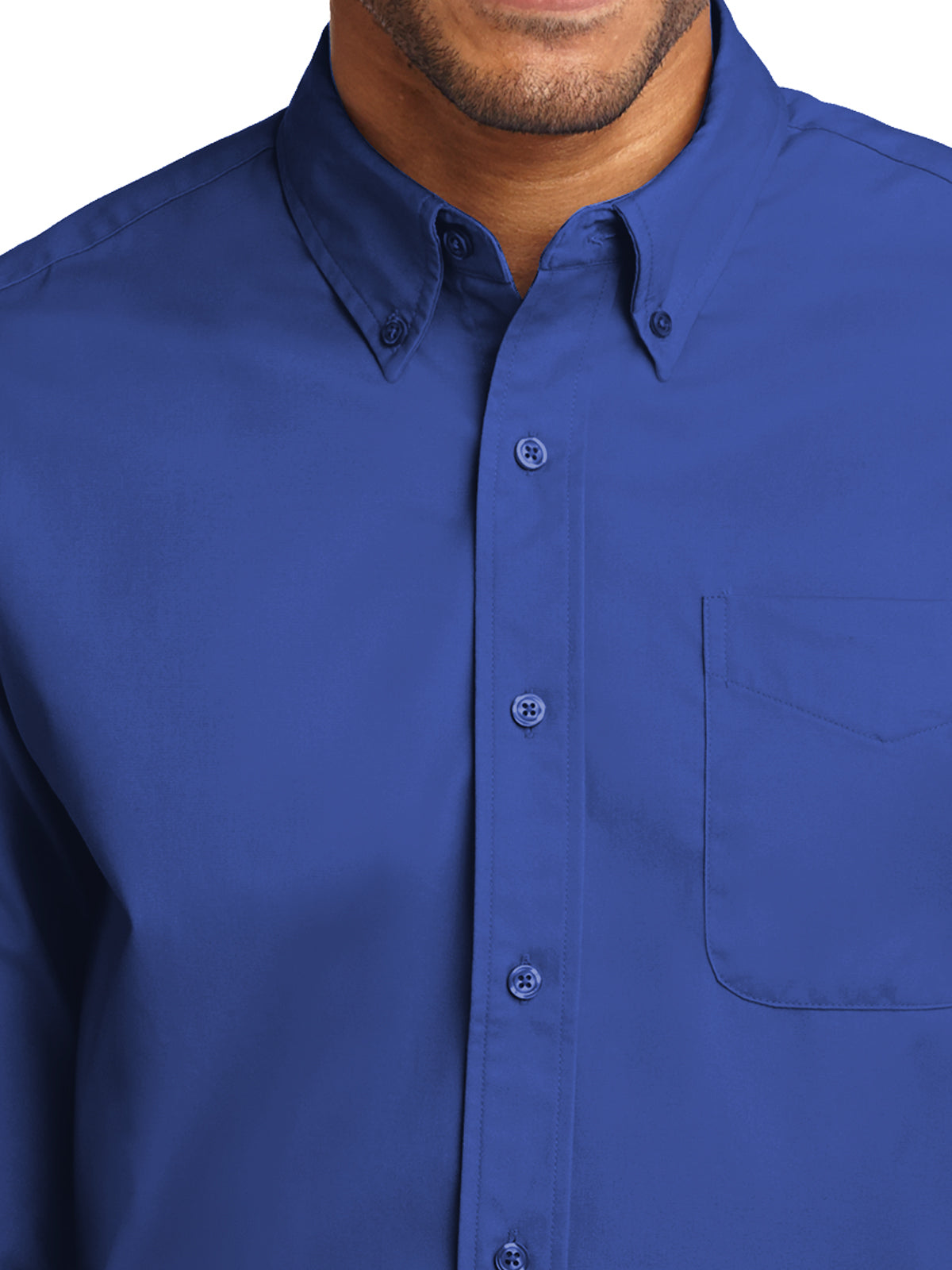 Men's Easy Care Shirt - S608 - Royal/Classic Navy
