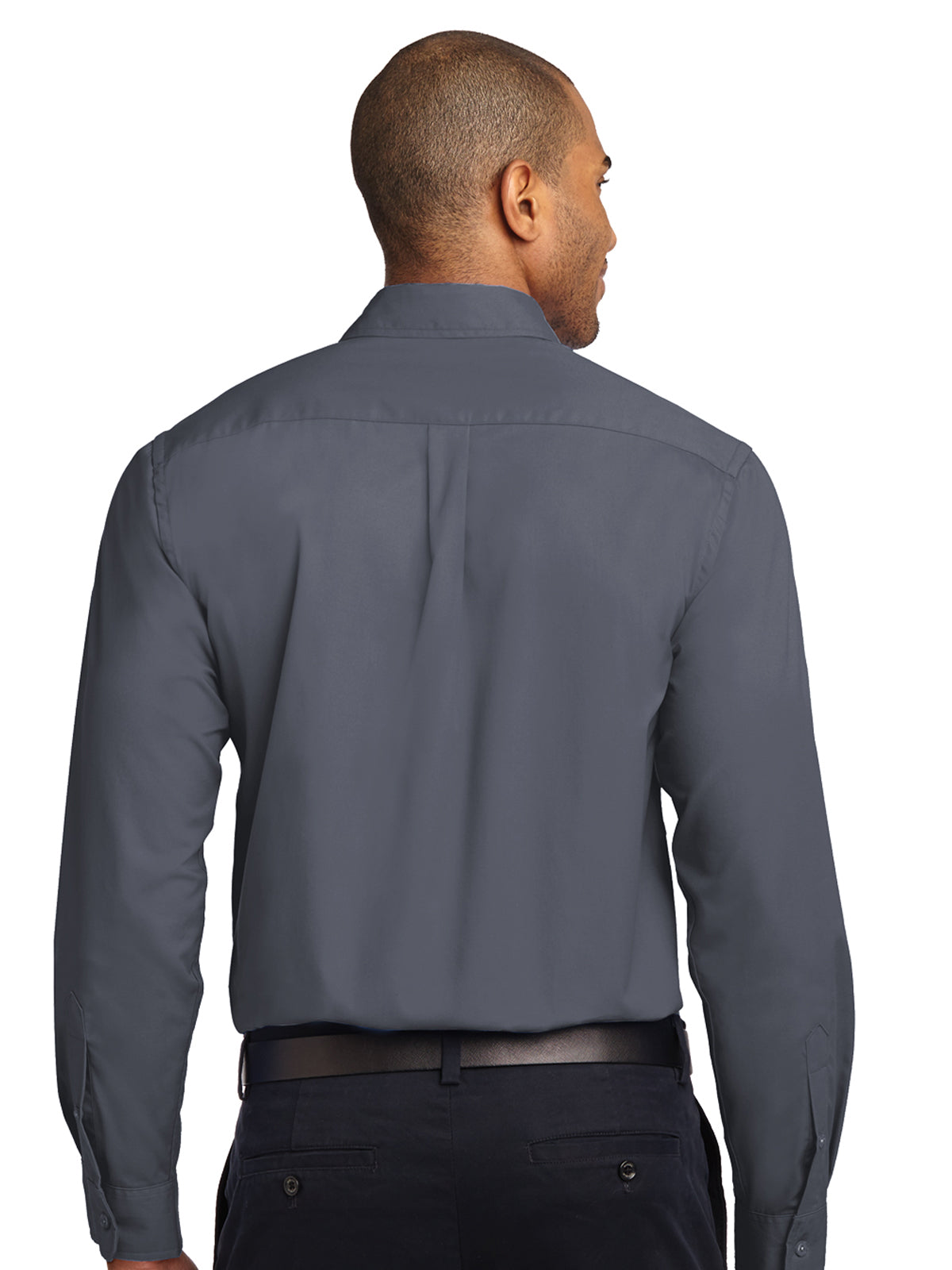 Men's Easy Care Shirt - S608 - Steel Grey/Light Stone