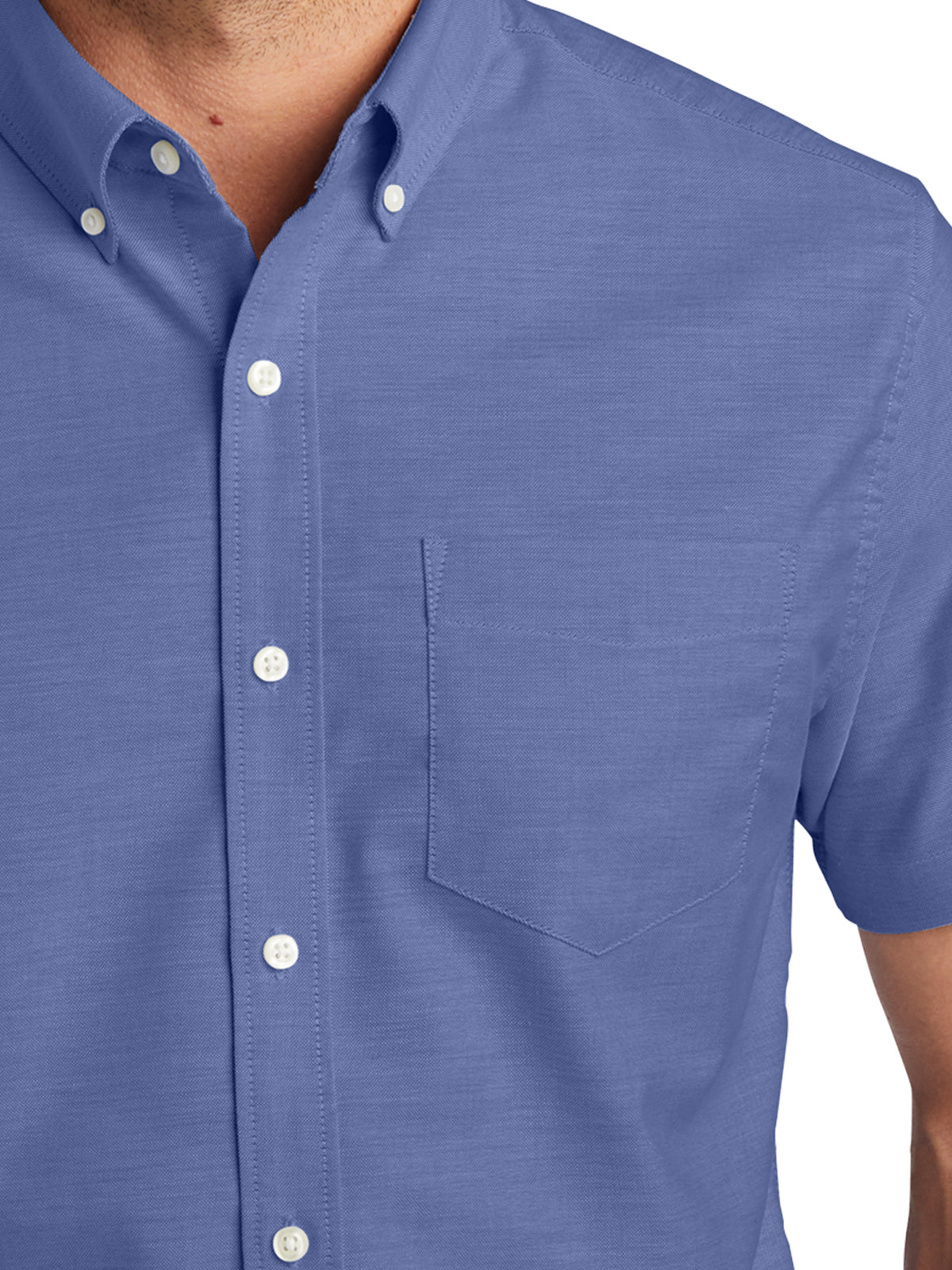 Men's Short Sleeve Oxford Shirt - S659 - Navy