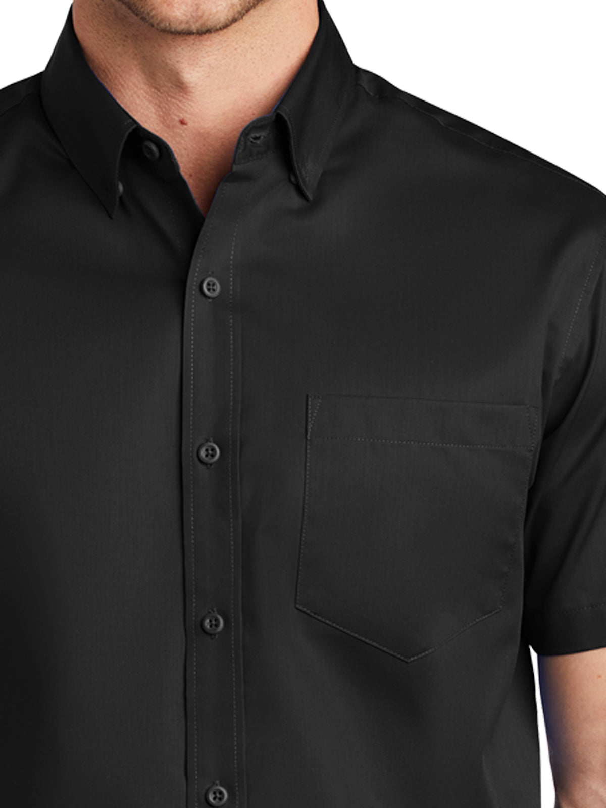 Men's Twill Shirt - S664 - Black