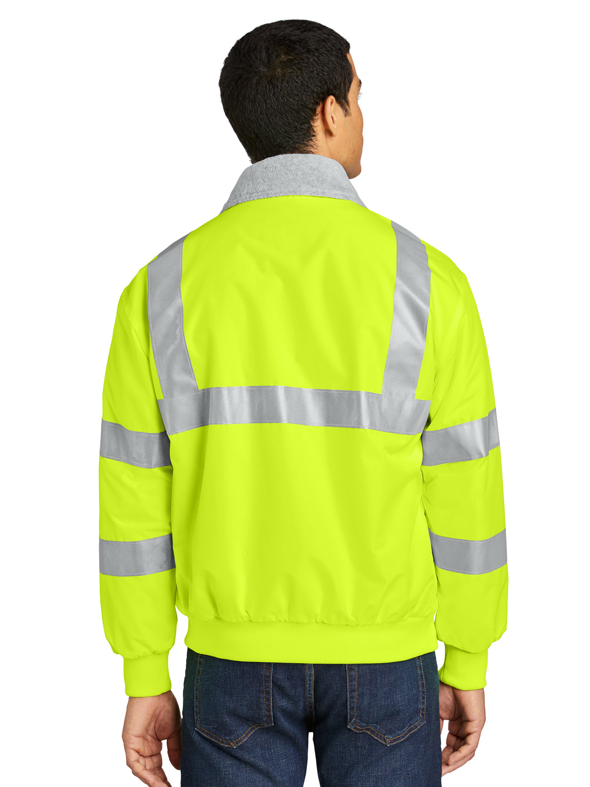 Men's Enhanced Visibility Jacket - SRJ754 - Safety Yellow/Reflective
