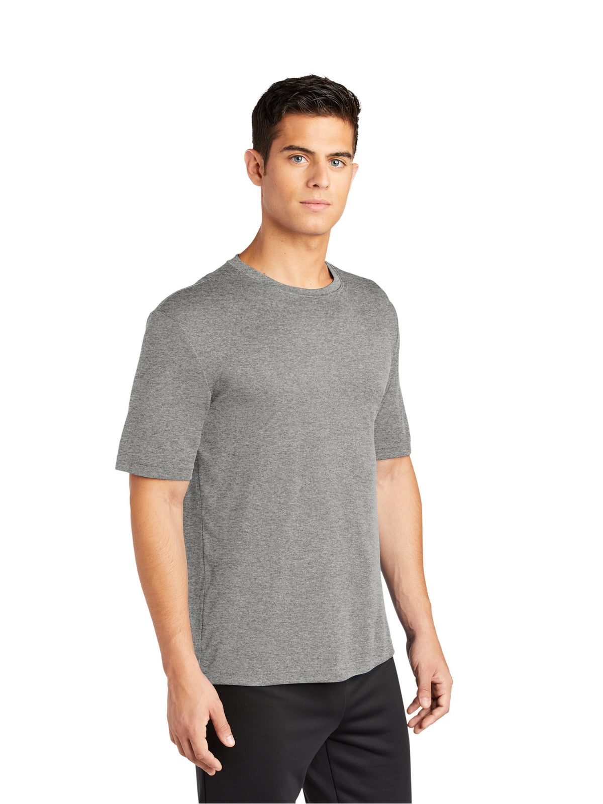 Men's Competitor Tee - ST350 - Grey Concrete Heather
