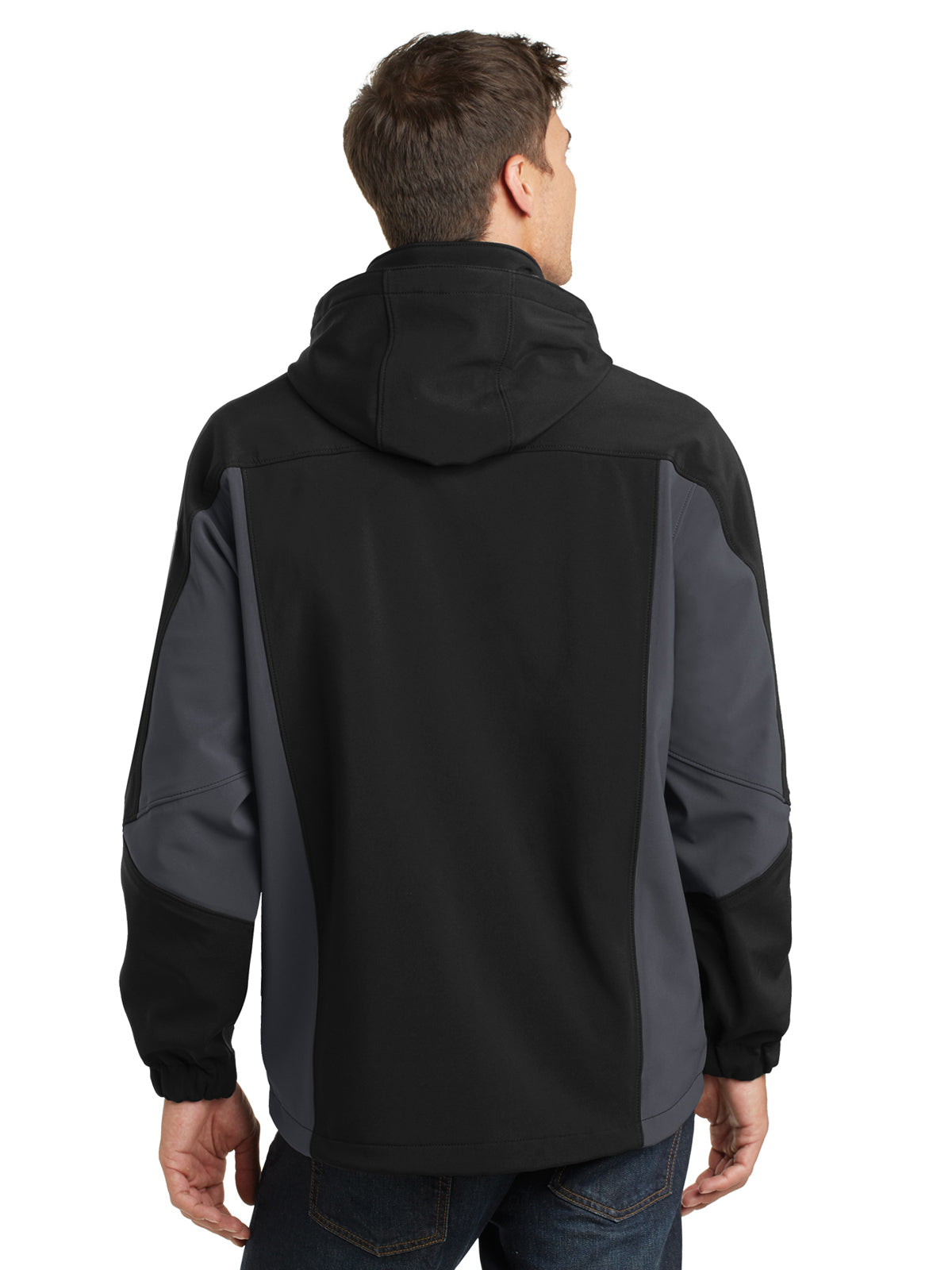 Men's Tall Waterproof Soft Shell Jacket - TLJ798 - Black/Graphite