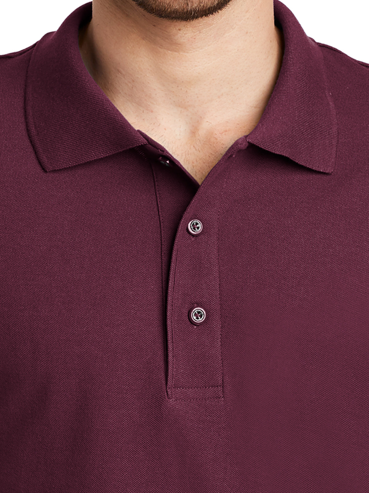 Men's Tall Silk Touch Polo Shirt - TLK500 - Burgundy