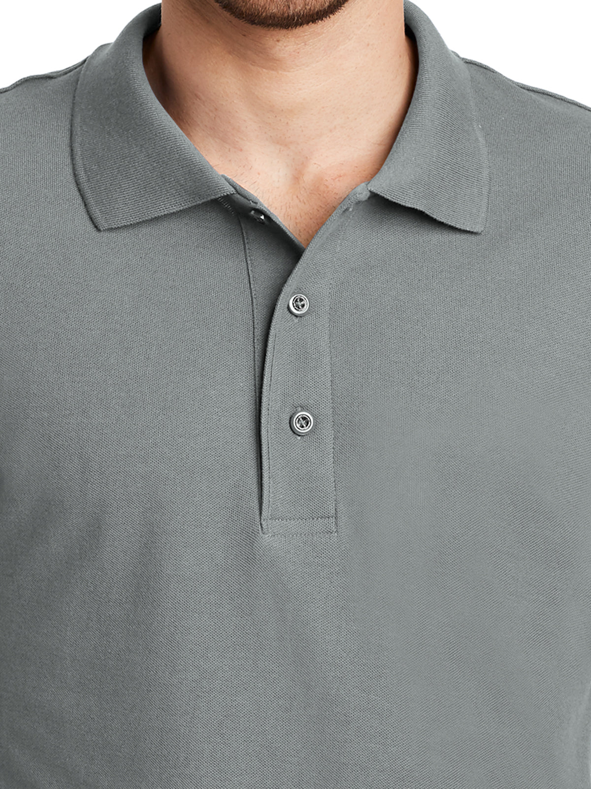 Men's Tall Silk Touch Polo Shirt - TLK500 - Cool Grey