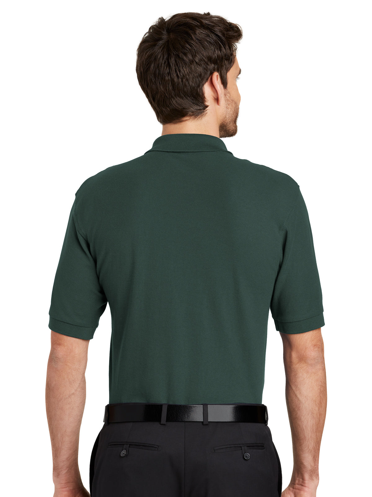 Men's Tall Silk Touch Polo Shirt - TLK500 - Dark Green
