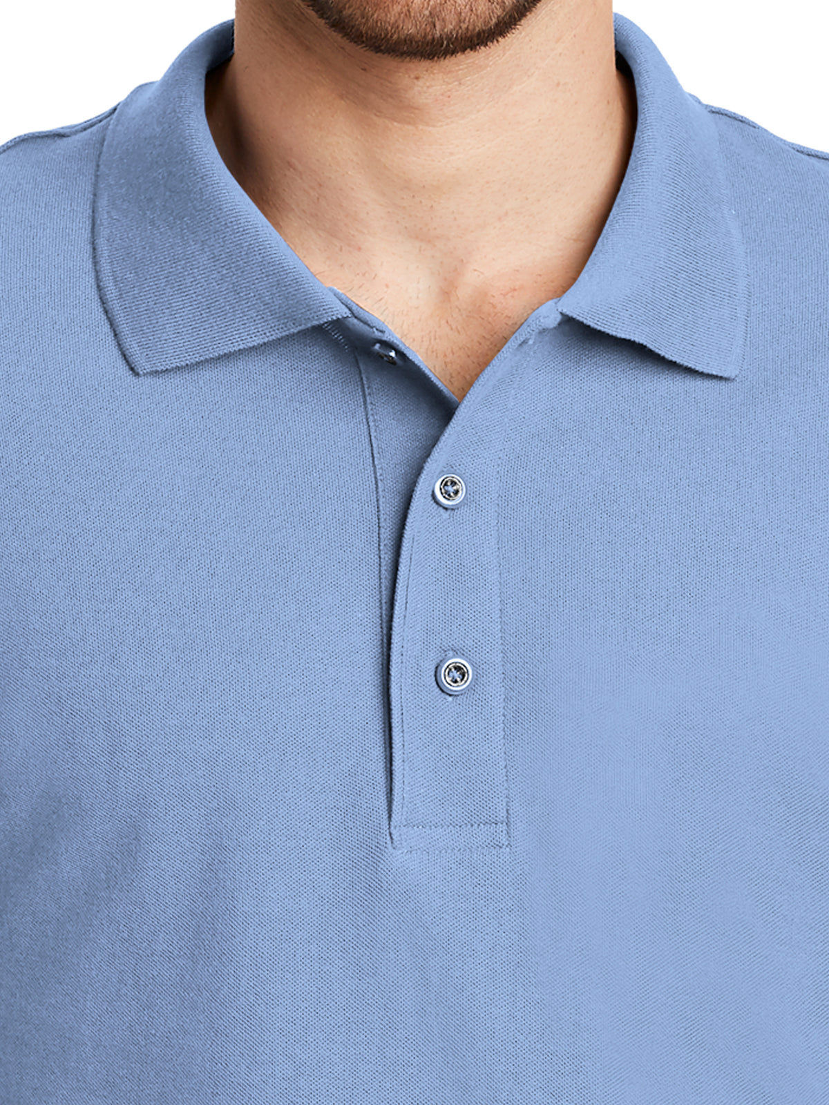 Men's Tall Silk Touch Polo Shirt - TLK500 - Light Blue