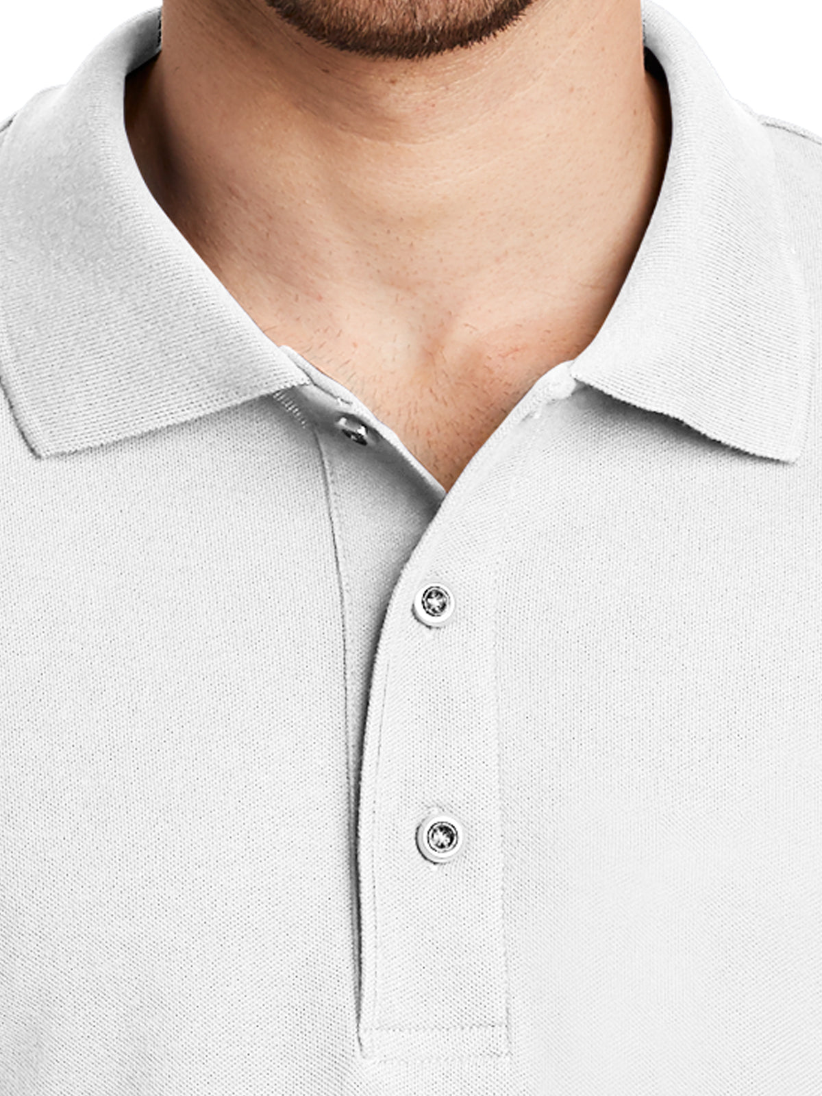 Men's Tall Silk Touch Polo Shirt - TLK500 - White