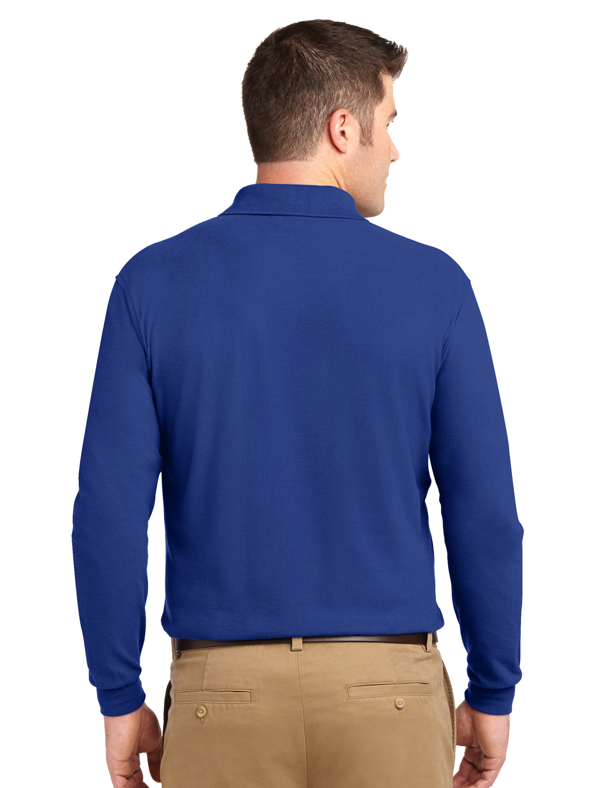 Men's Tall Silk Touch Long Sleeve Polo Shirt - TLK500LS - Royal