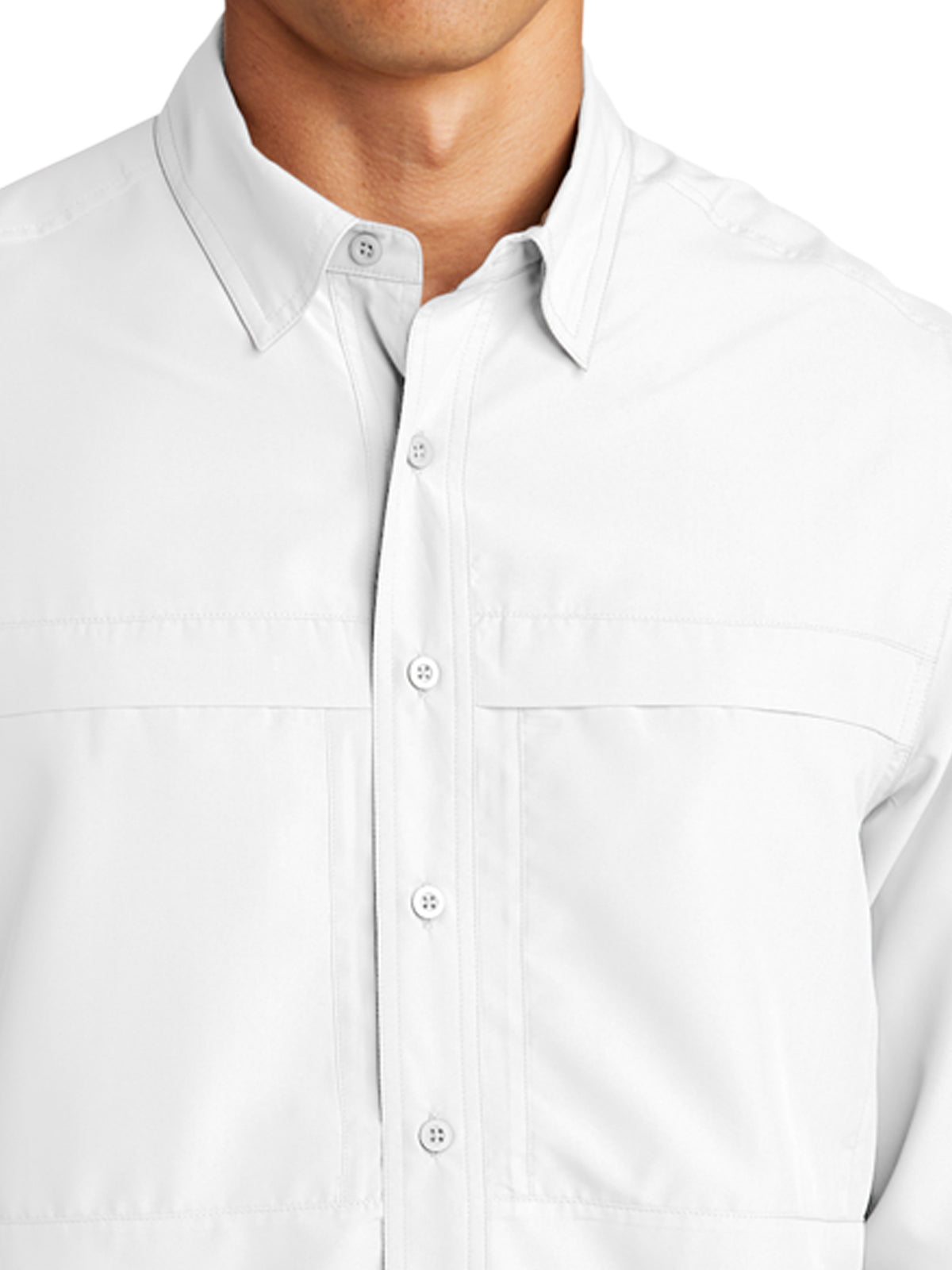 Men's Long Sleeve UV Daybreak Shirt - W960 - White