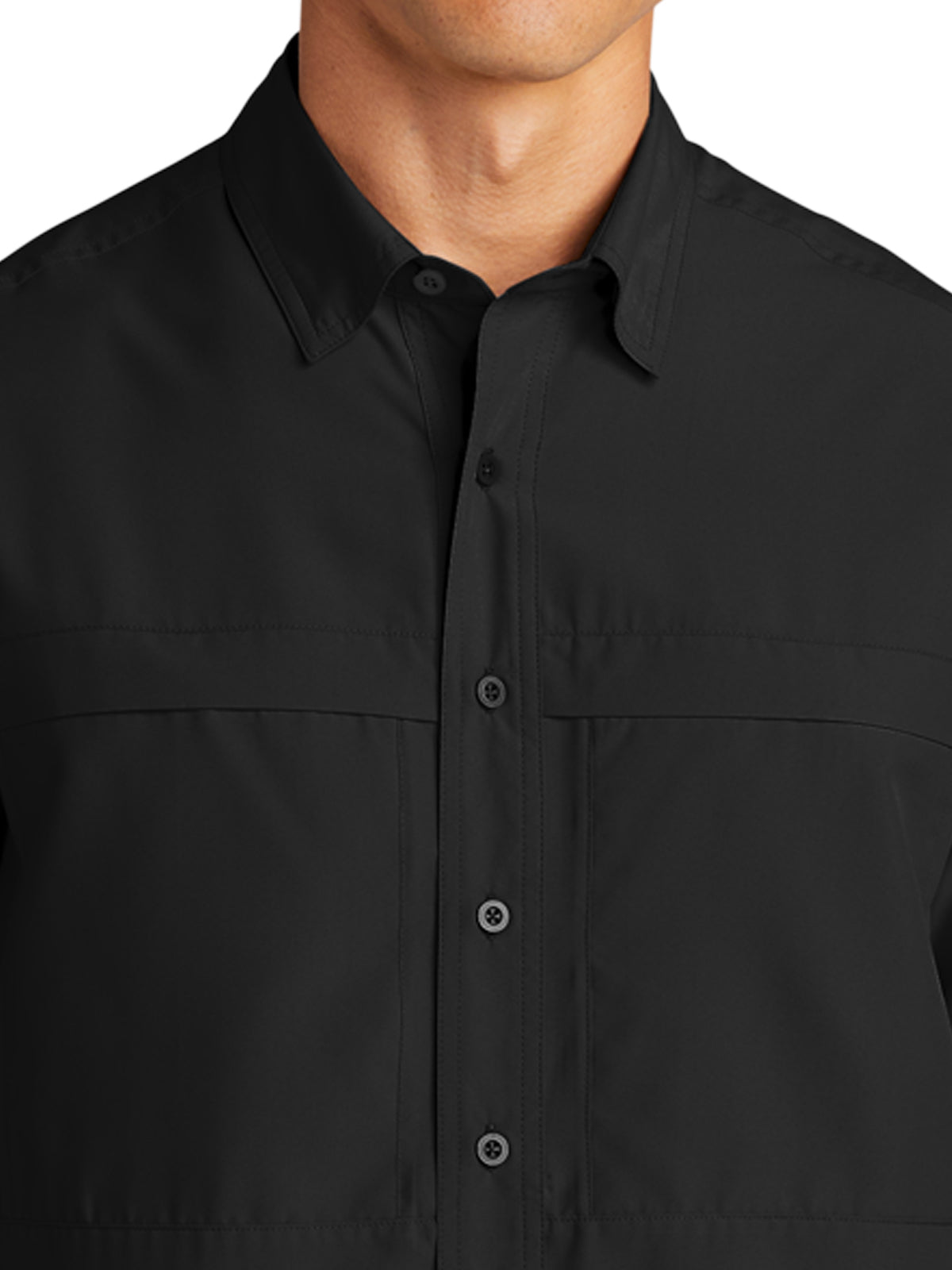 Men's Short Sleeve UV Daybreak Shirt - W961 - Deep Black