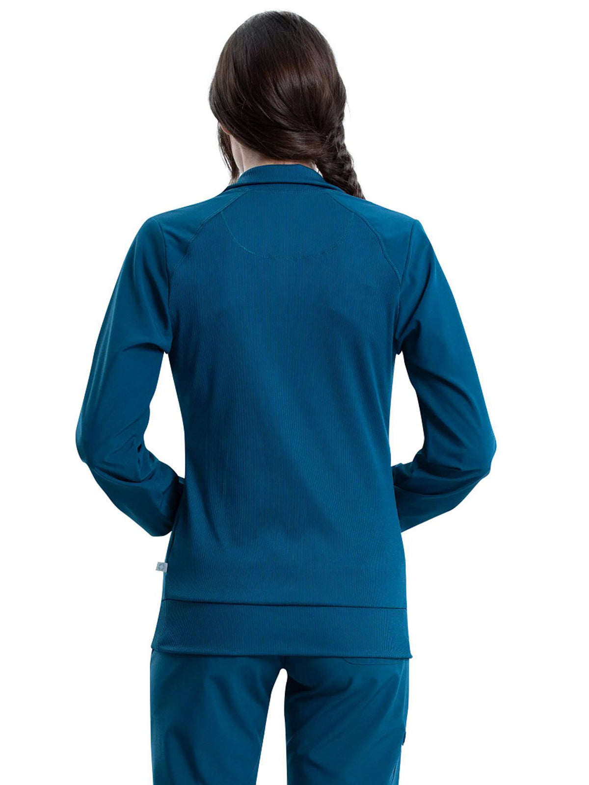 Women's 2-Pocket Contemporary Jacket - 2391A - Caribbean Blue