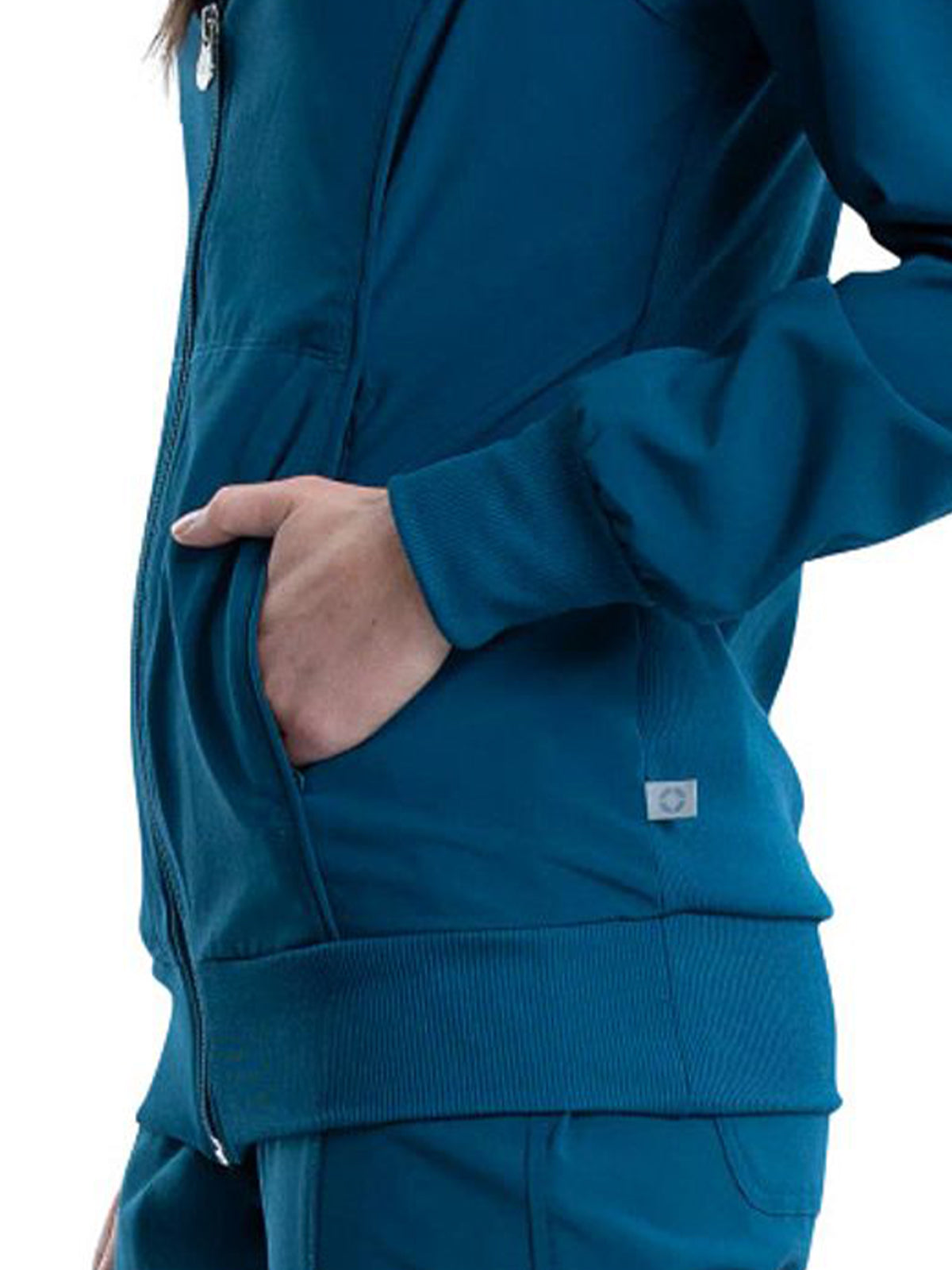 Women's 2-Pocket Contemporary Jacket - 2391A - Caribbean Blue
