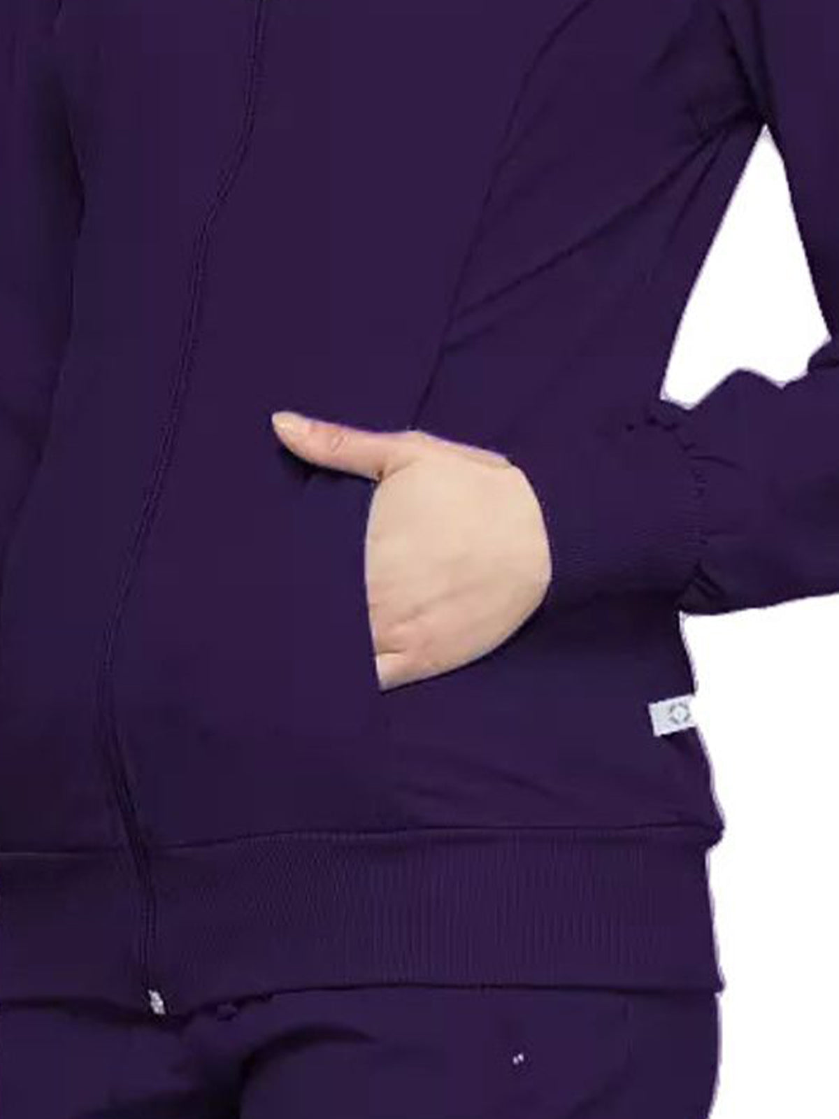 Women's 2-Pocket Contemporary Jacket - 2391A - Eggplant