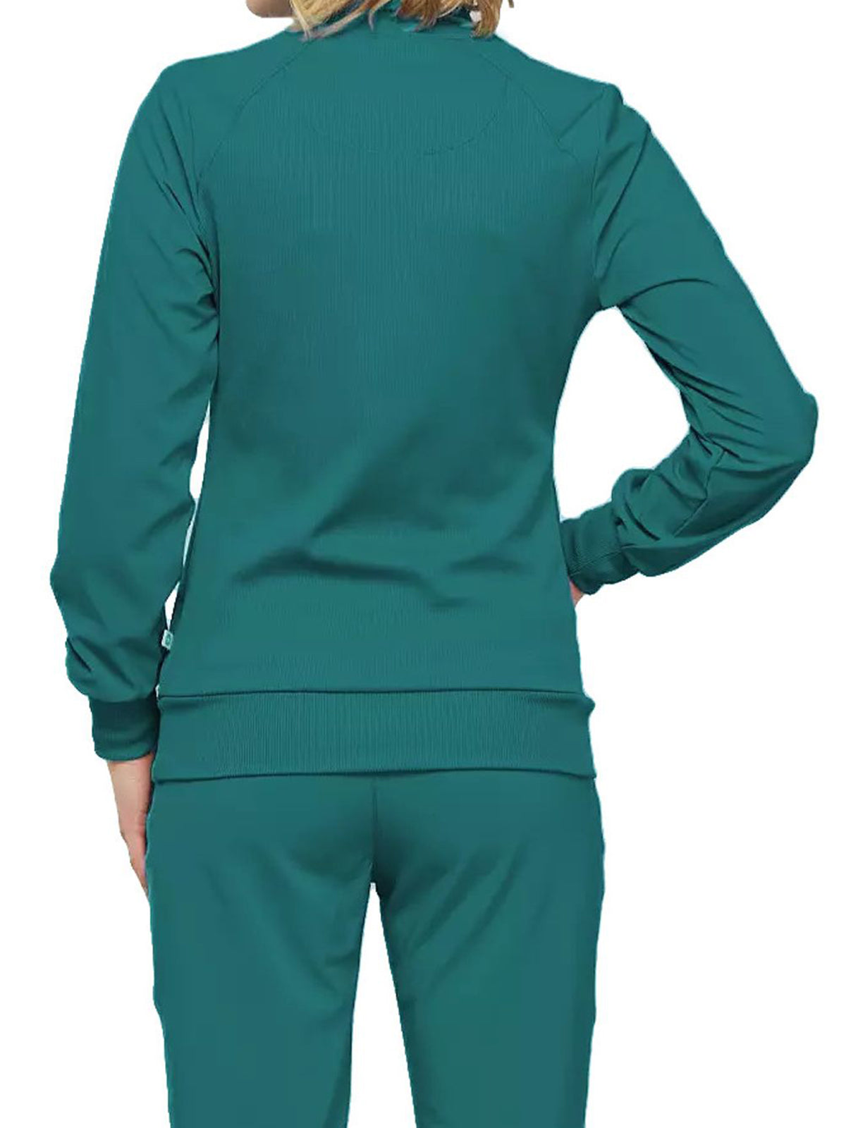 Women's 2-Pocket Contemporary Jacket - 2391A - Teal Blue
