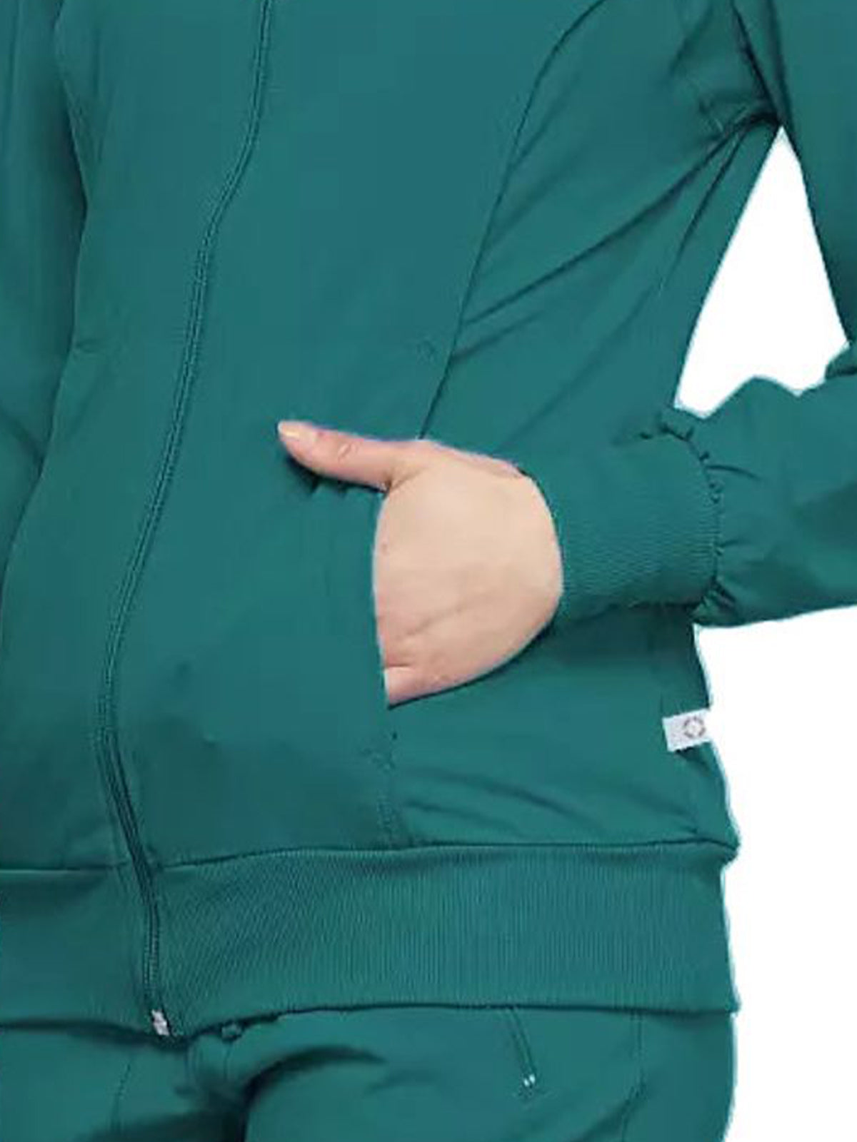 Women's 2-Pocket Contemporary Jacket - 2391A - Teal Blue