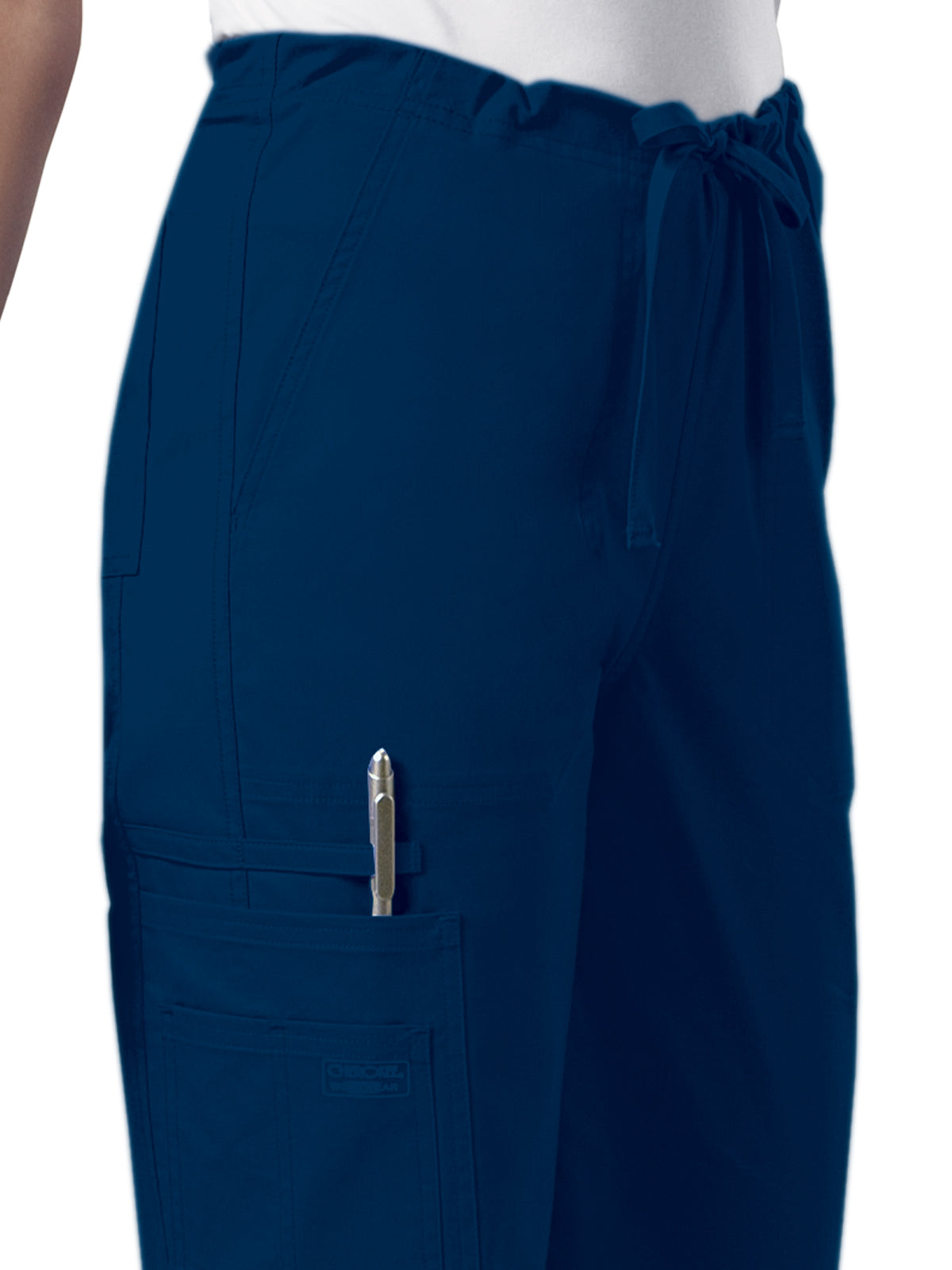 Unisex 5-Pocket Drawstring Cargo Pant - 4043 - Navy