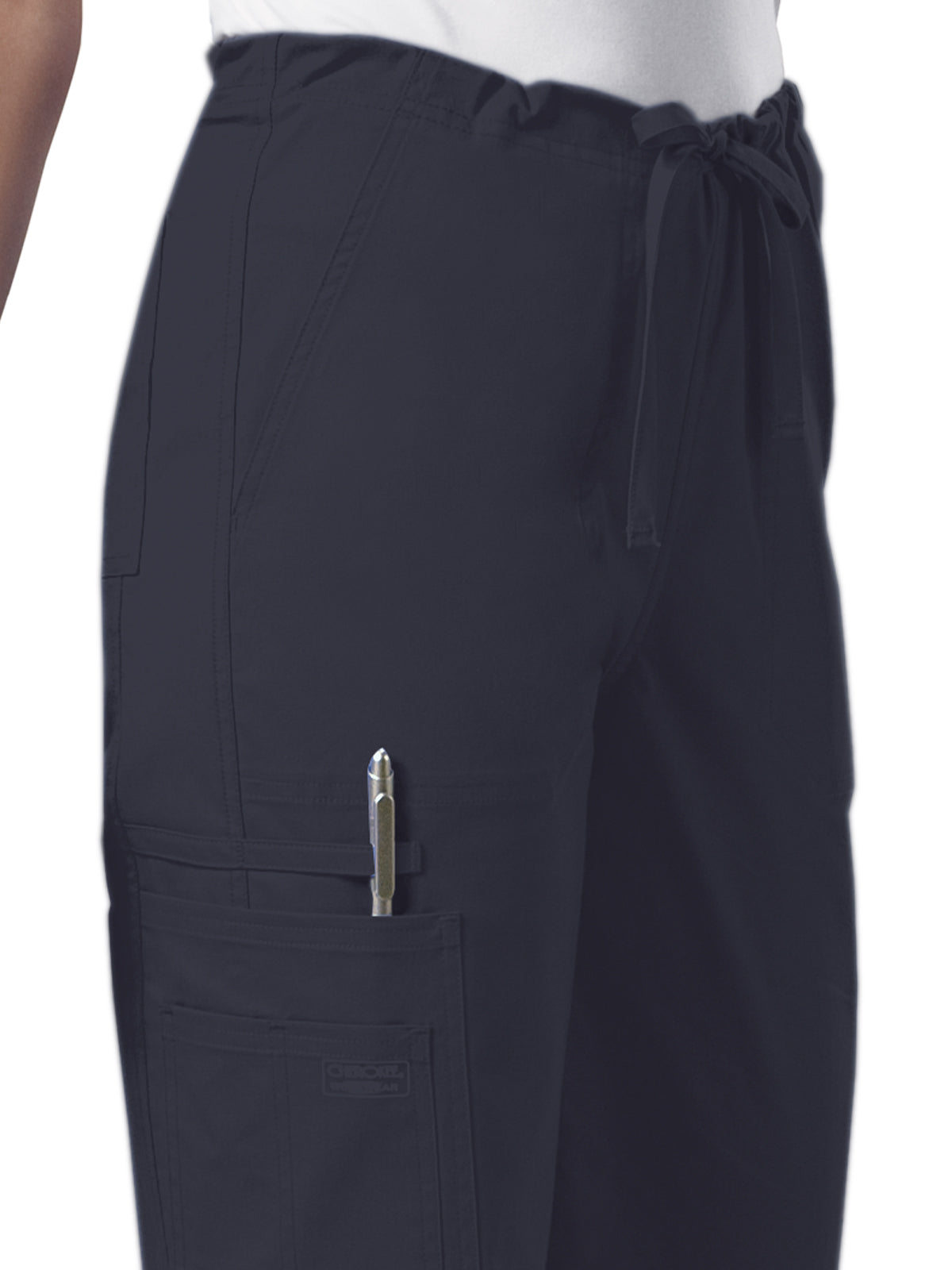 Unisex 5-Pocket Drawstring Cargo Pant - 4043 - Pewter