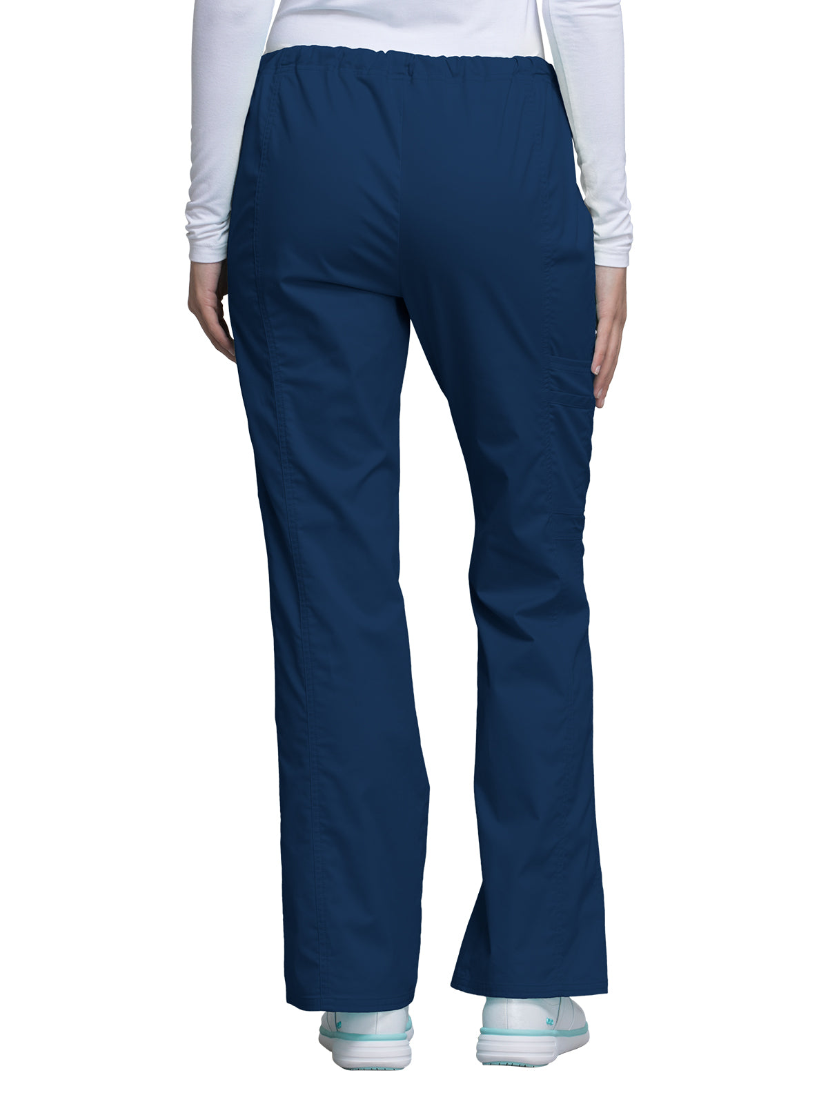Women's Mid Rise Drawstring Cargo Pant - 4044 - Navy