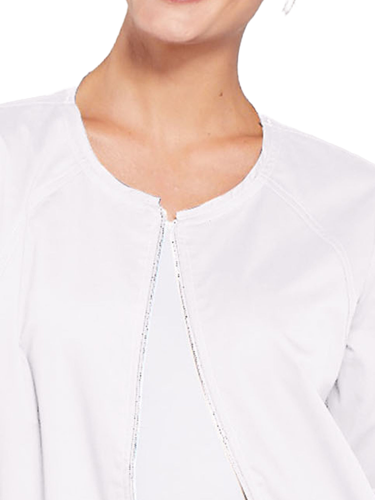 Women's 3-Pocket Zip Front Jacket - 4315 - White