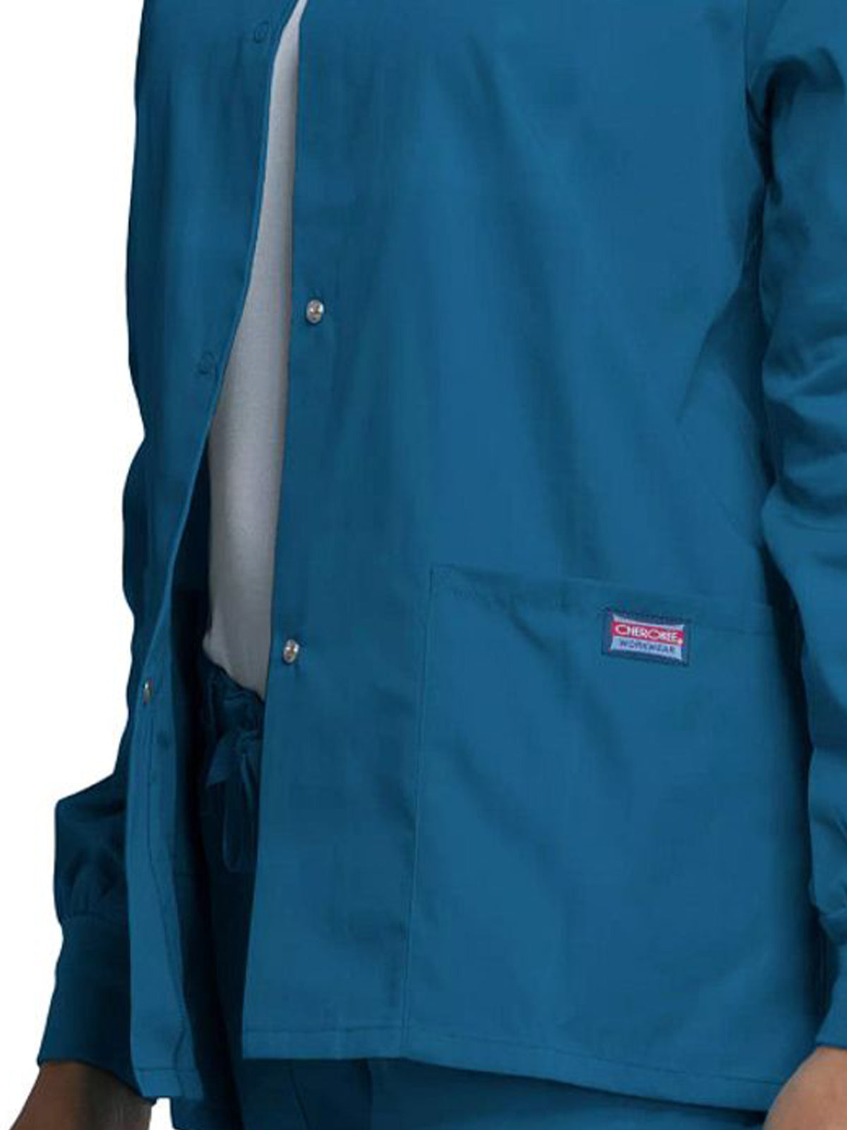 Women's Snap Front Jacket - 4350 - Caribbean Blue