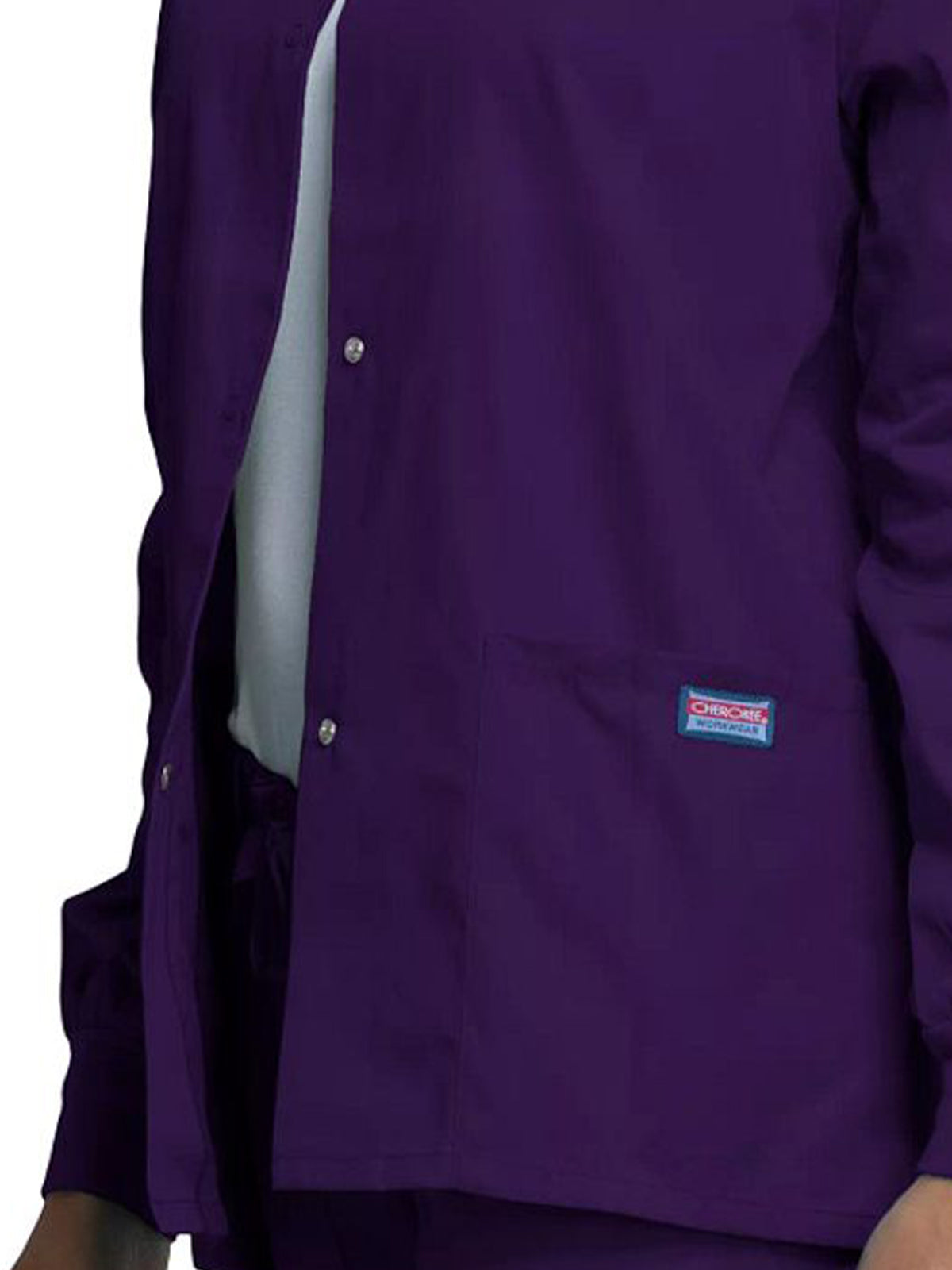 Women's Snap Front Jacket - 4350 - Eggplant