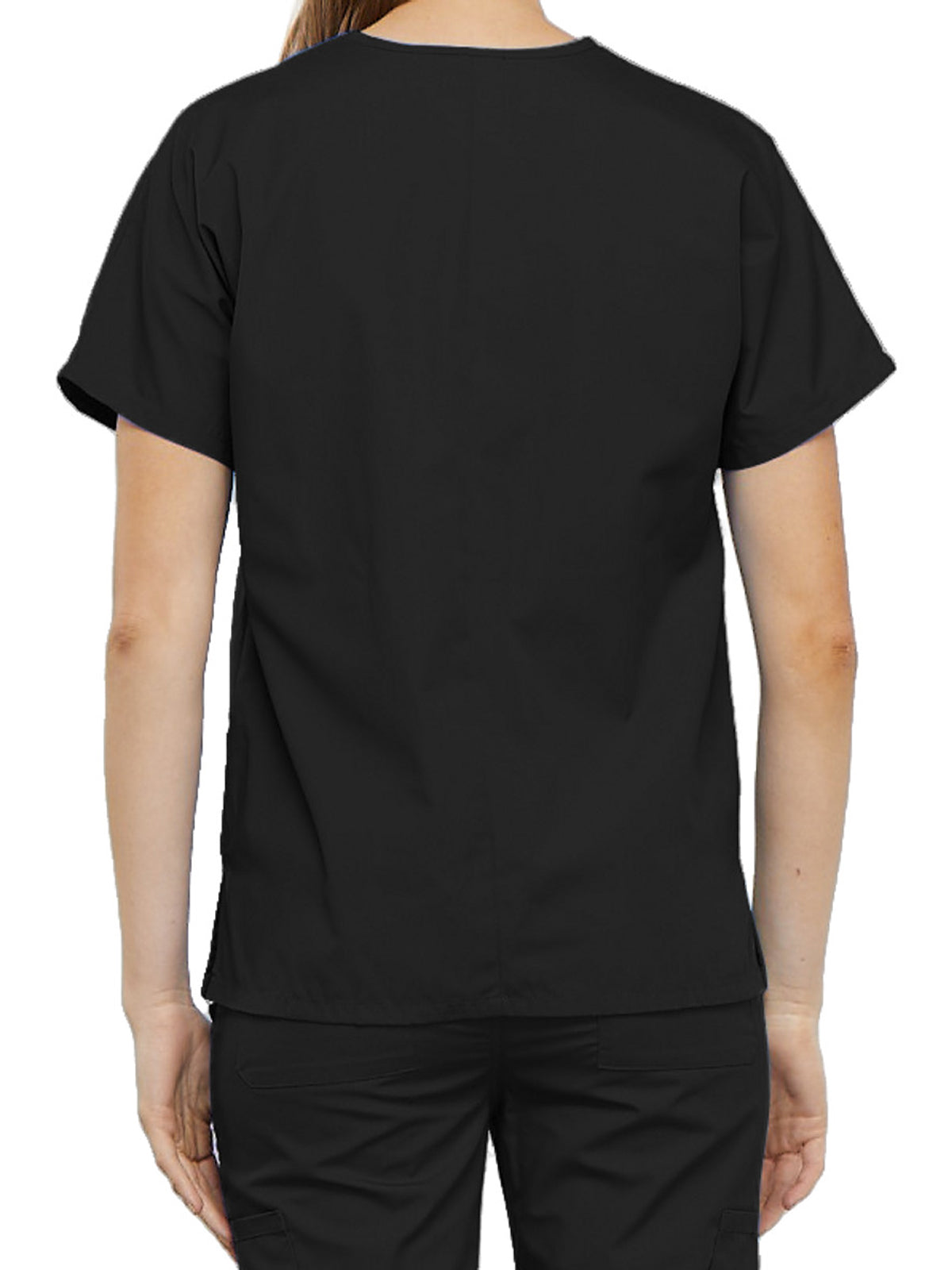 Women's 2-Pocket V-Neck Top - 4700 - Black