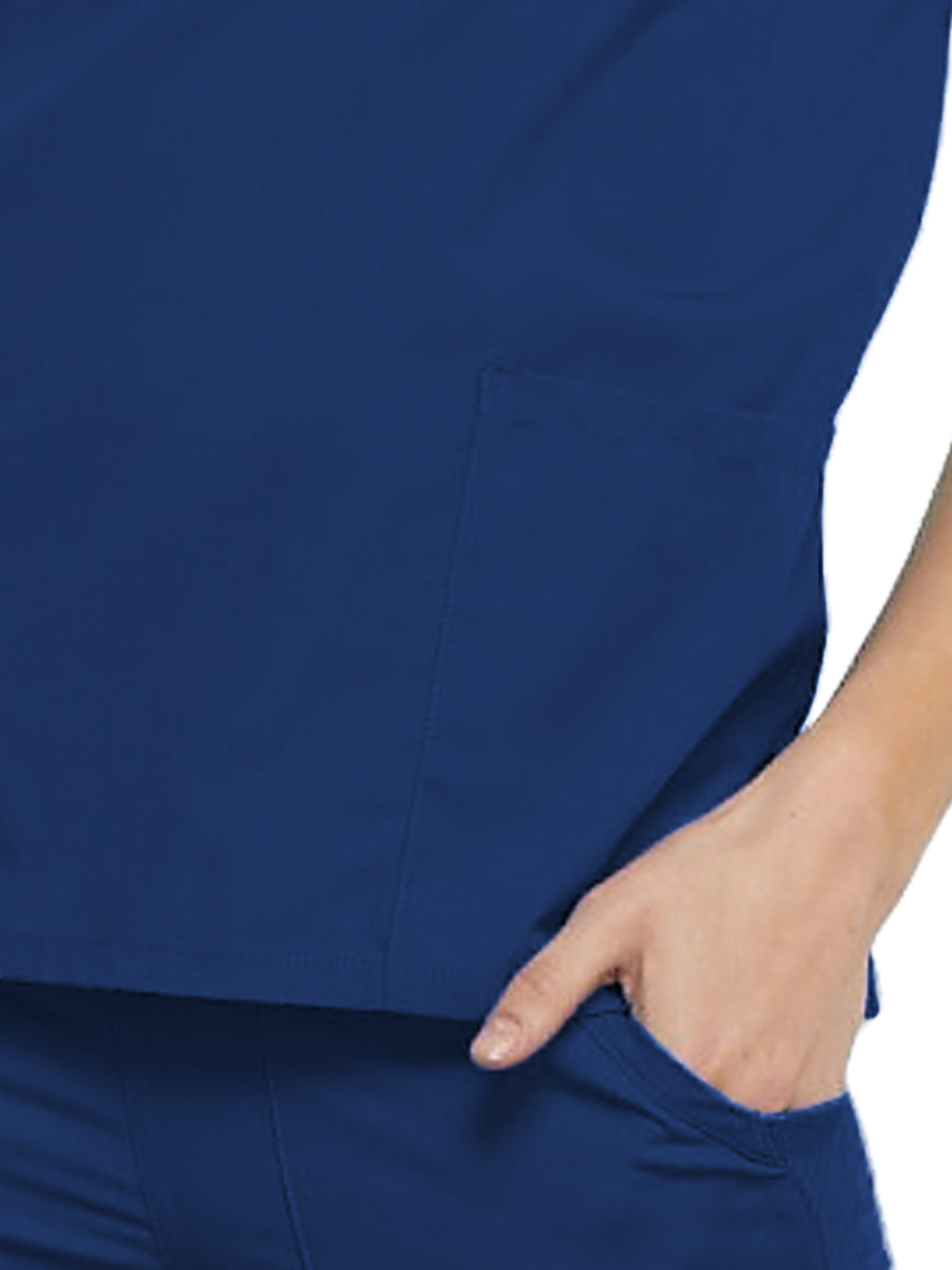 Women's 2-Pocket V-Neck Top - 4700 - Galaxy Blue