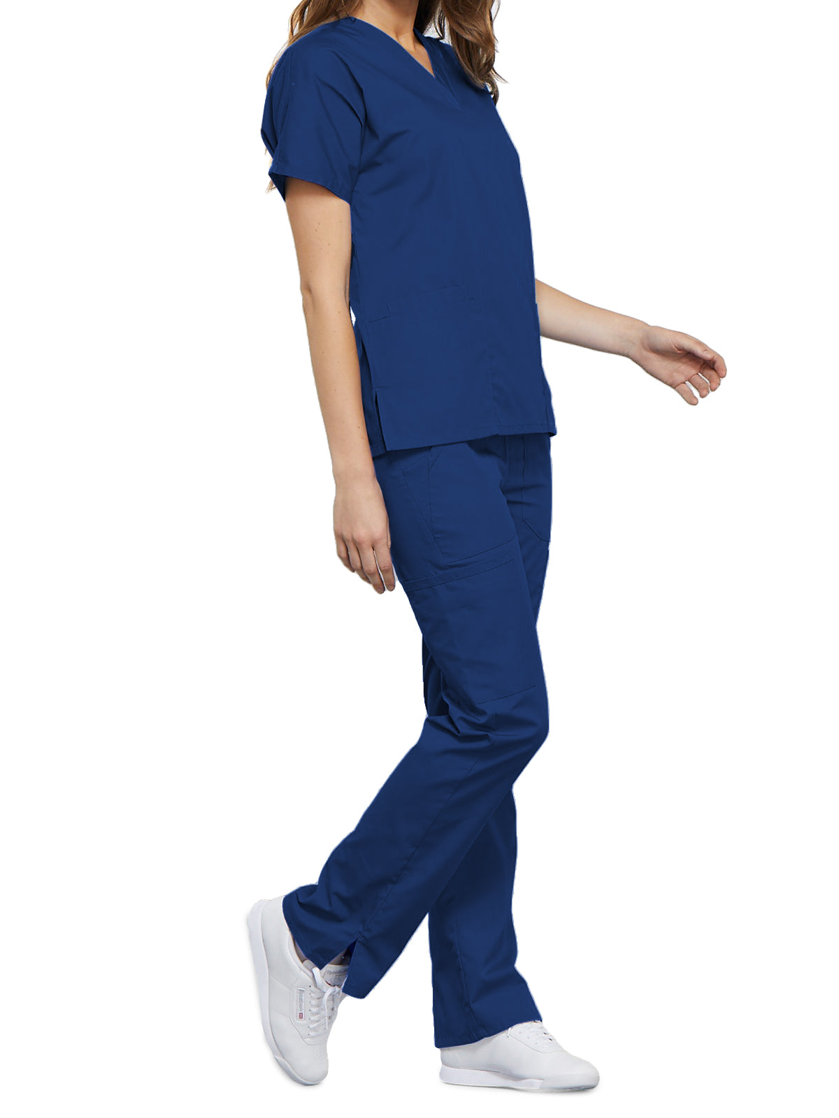 Women's 2-Pocket V-Neck Top - 4700 - Galaxy Blue