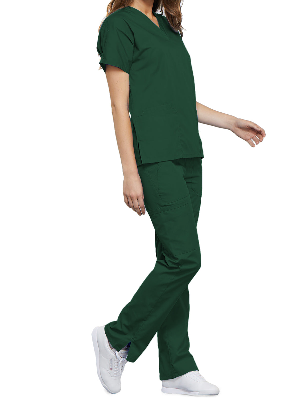 Women's 2-Pocket V-Neck Top - 4700 - Hunter