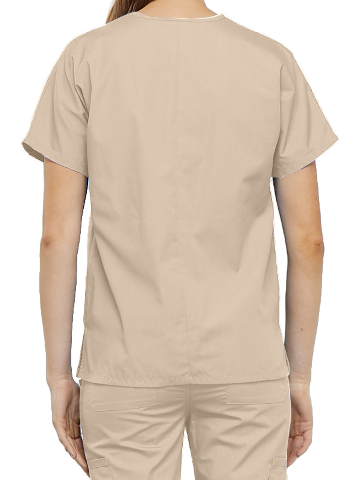 Women's 2-Pocket V-Neck Top - 4700 - Khaki